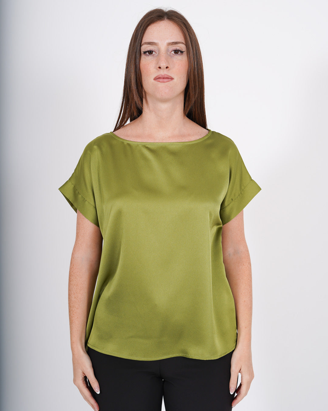 Blusa girocollo mezza manica vestibilità regolare - Martello - Hope Fashion