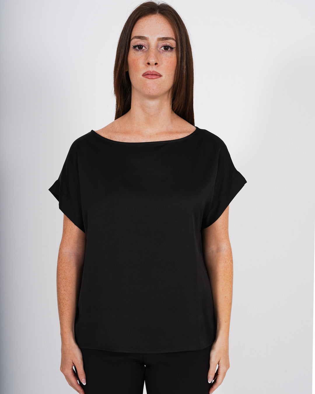 Blusa girocollo mezza manica vestibilità regolare - Martello - Hope Fashion