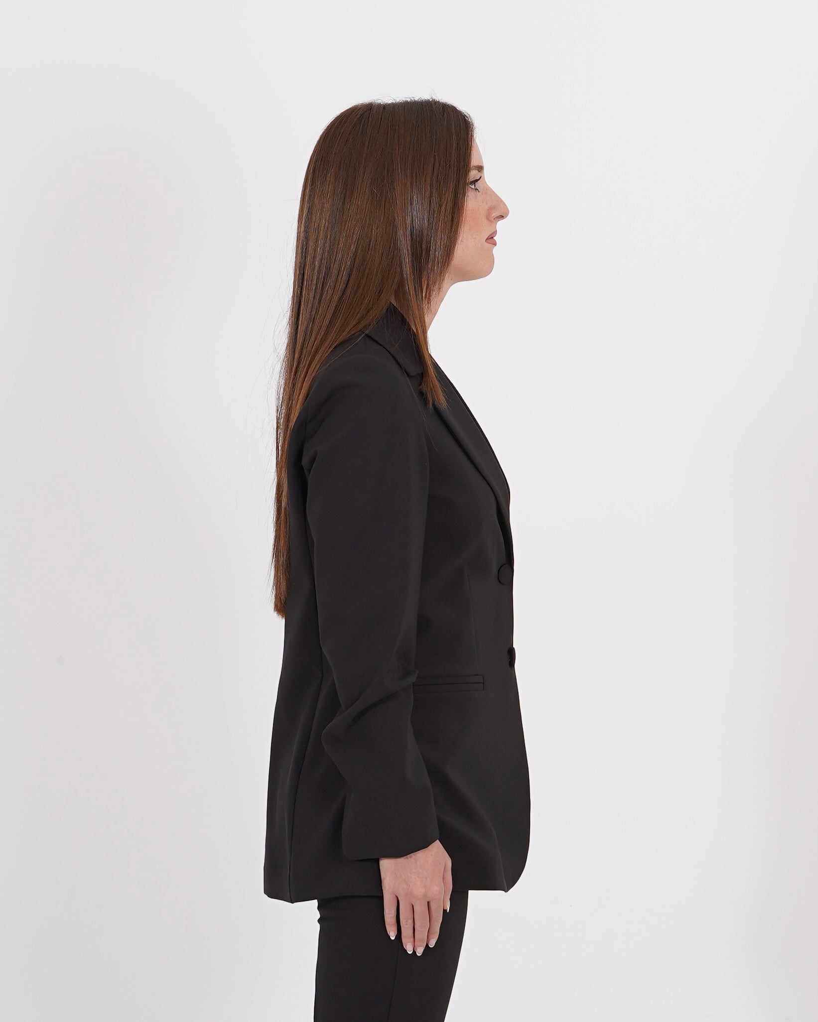 Giacca monopetto due bottoni in tessuto tecnico - Fiume - Hope Fashion