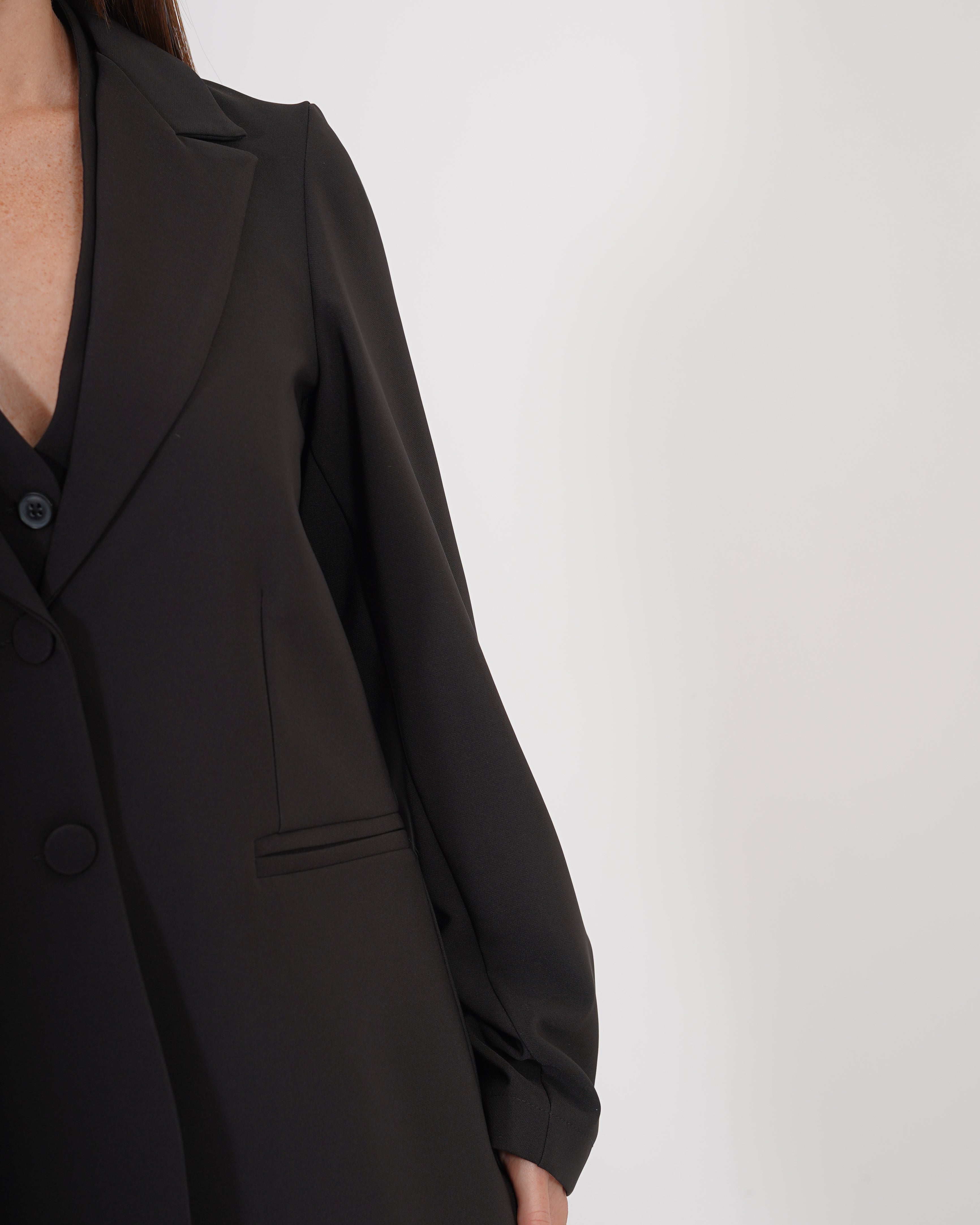 Giacca monopetto due bottoni in tessuto tecnico - Fiume - Hope Fashion