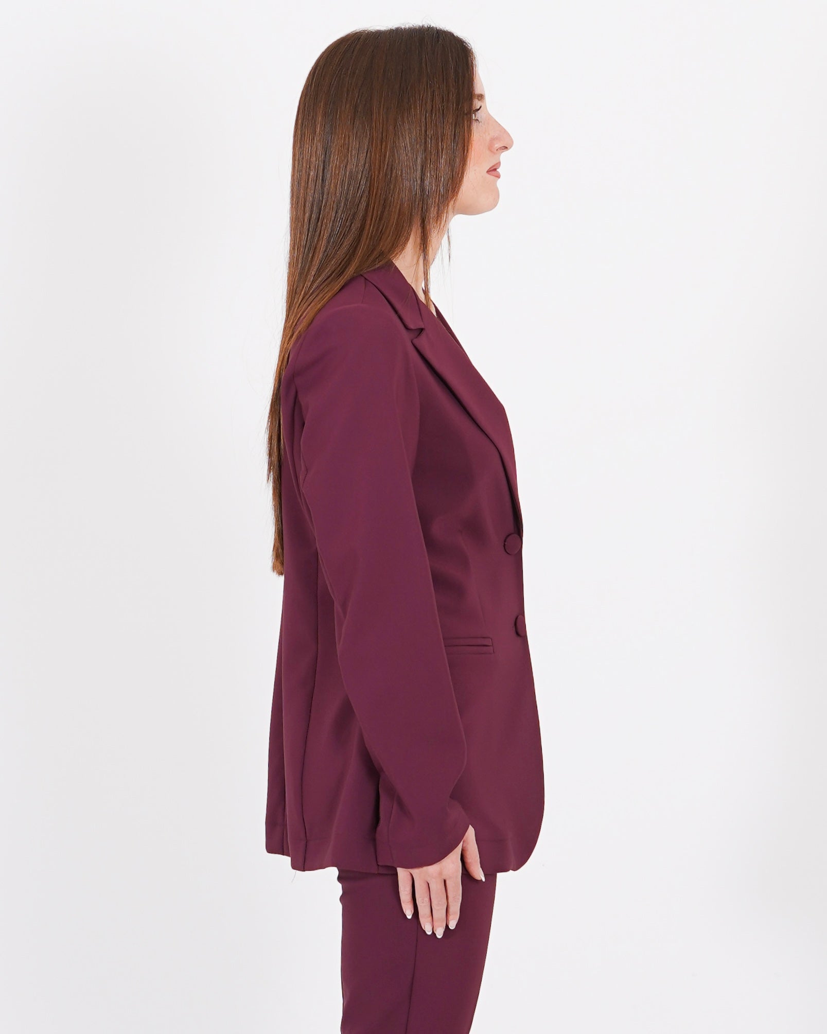 Giacca monopetto due bottoni in tessuto tecnico - Fiume - Hope Fashion