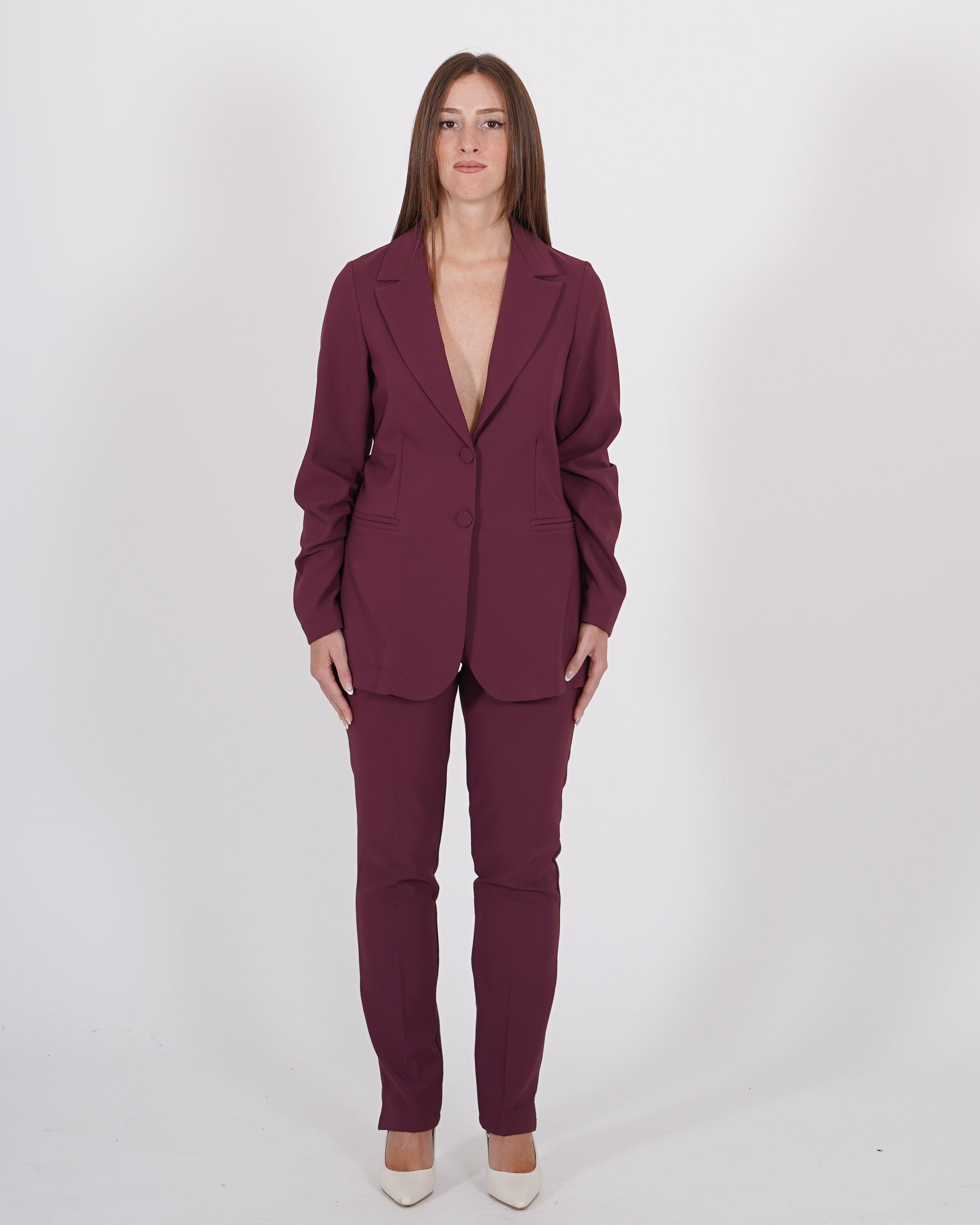 Giacca monopetto due bottoni in tessuto tecnico - Fiume - Hope Fashion