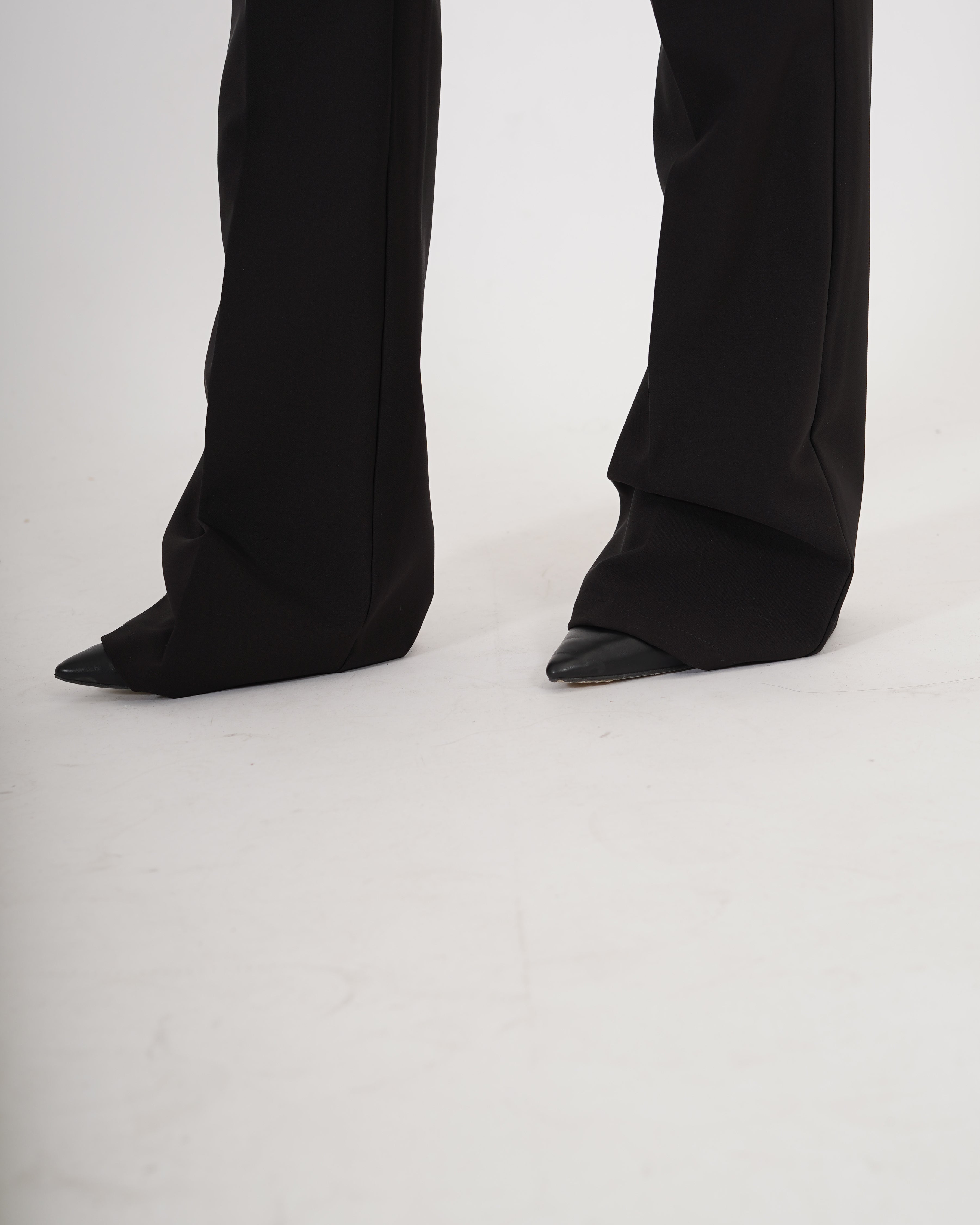 Pantaloni slim fit con bustino e passanti in tessuto tecnico - Rossetto - Hope Fashion