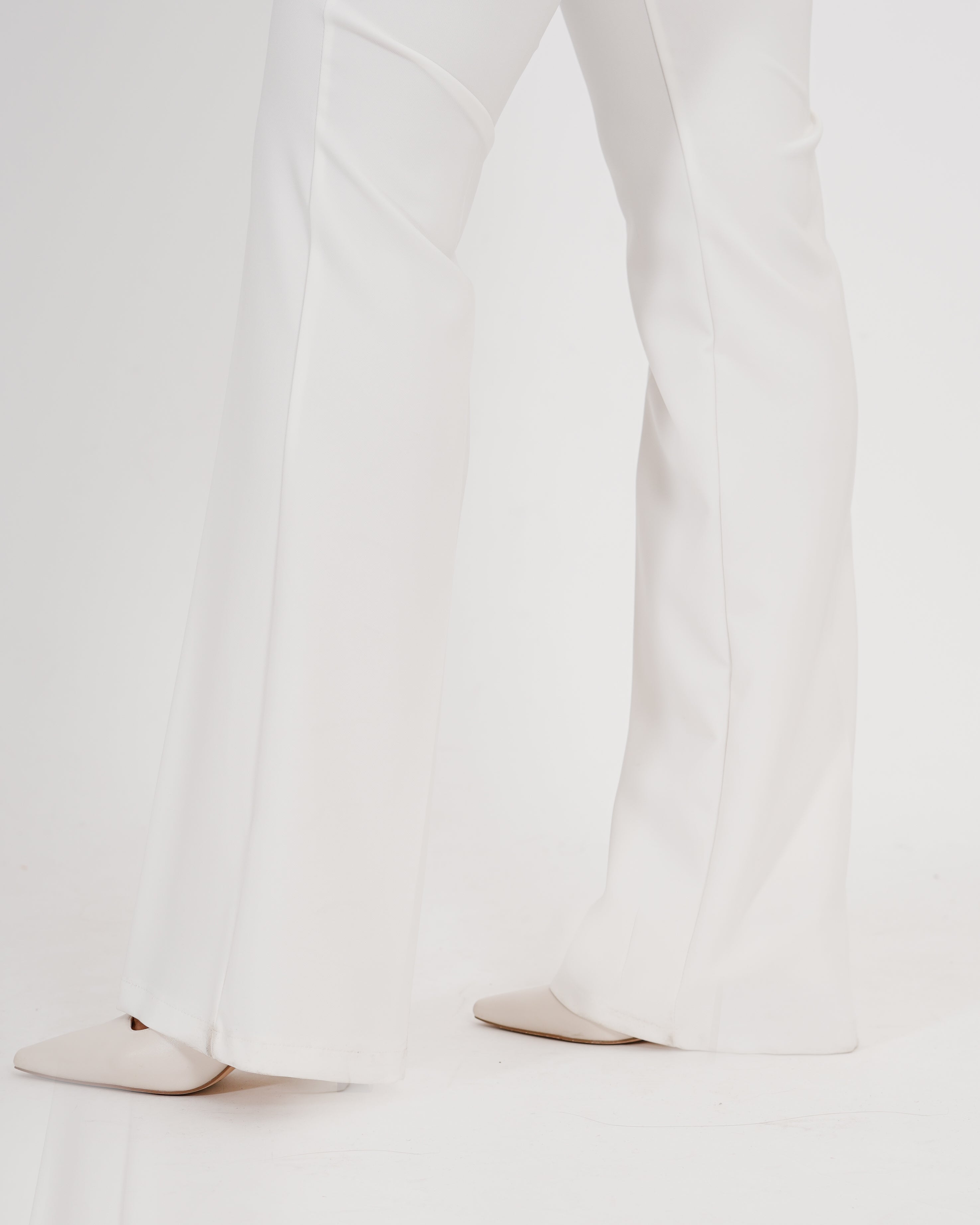 Pantaloni slim fit con bustino e passanti in tessuto tecnico - Rossetto - Hope Fashion