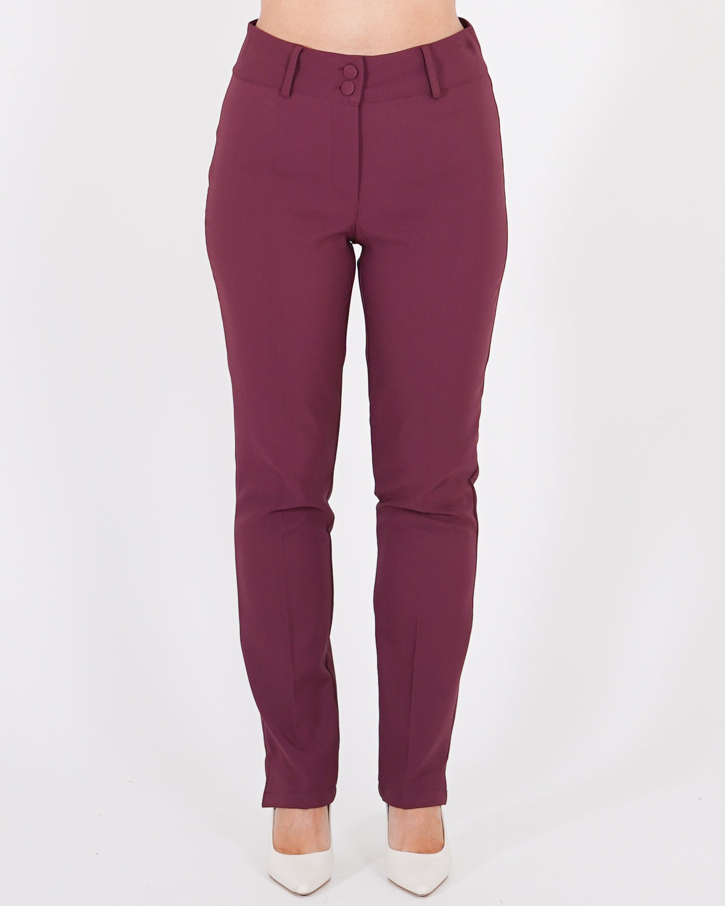 Pantaloni con bustino e due bottoni, vestibilità slim fit - Arpione - Hope Fashion