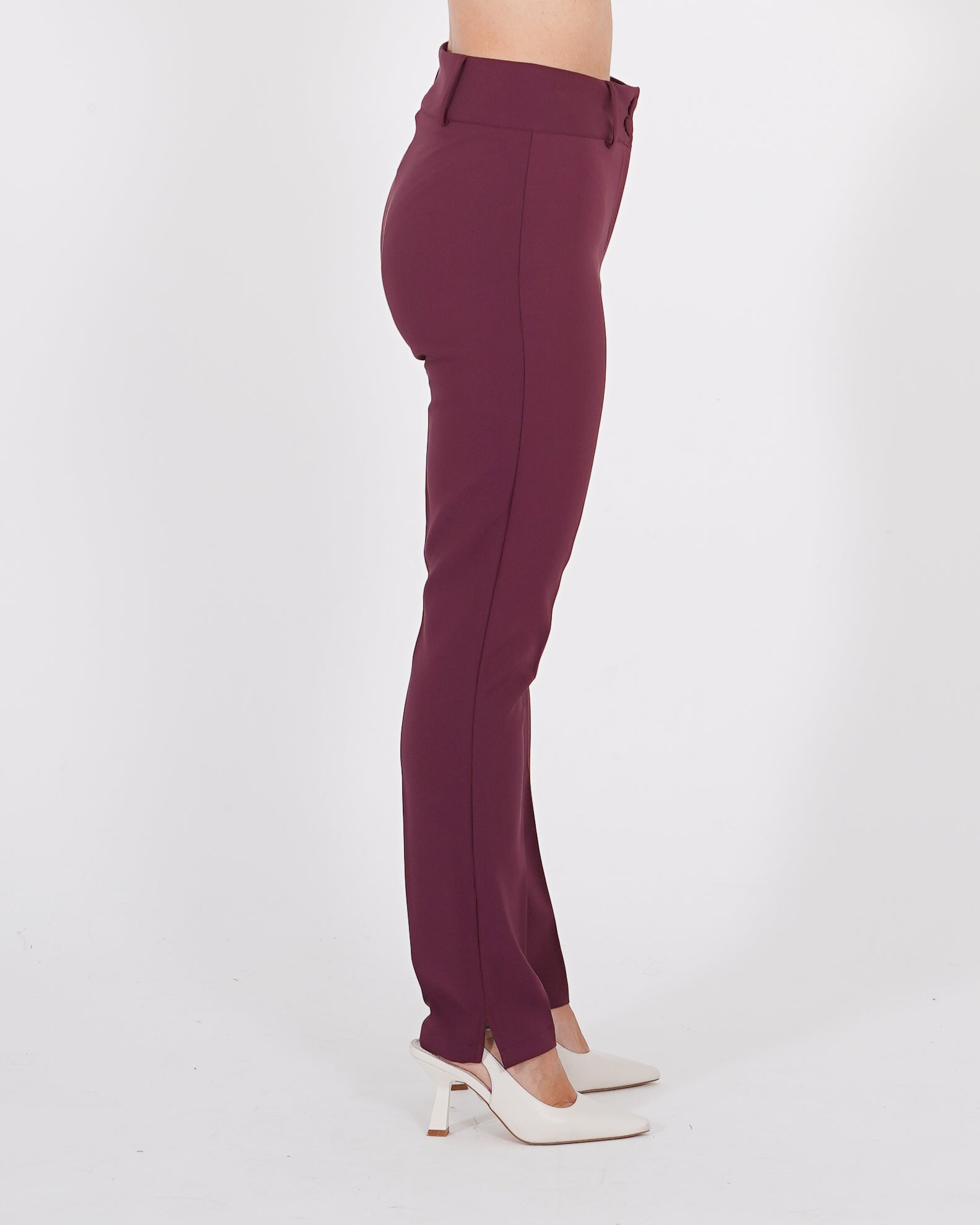 Pantaloni con bustino e due bottoni, vestibilità slim fit - Arpione - Hope Fashion