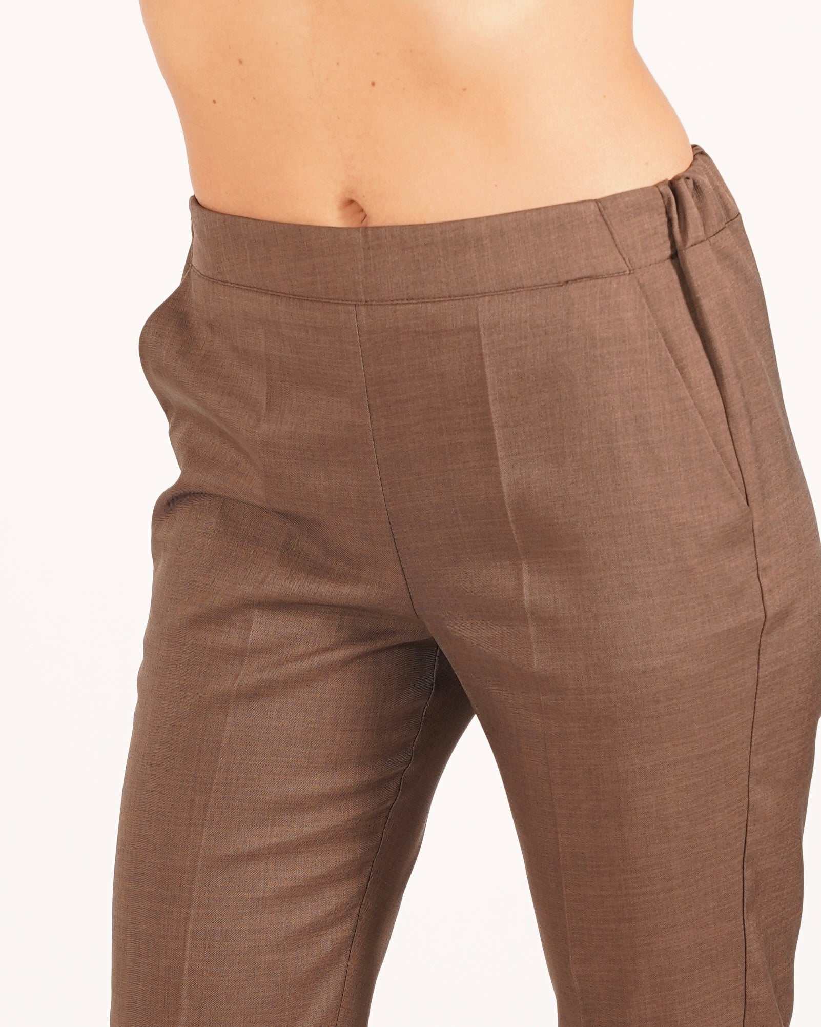 Pantaloni slim fit in eco fibra - Judas