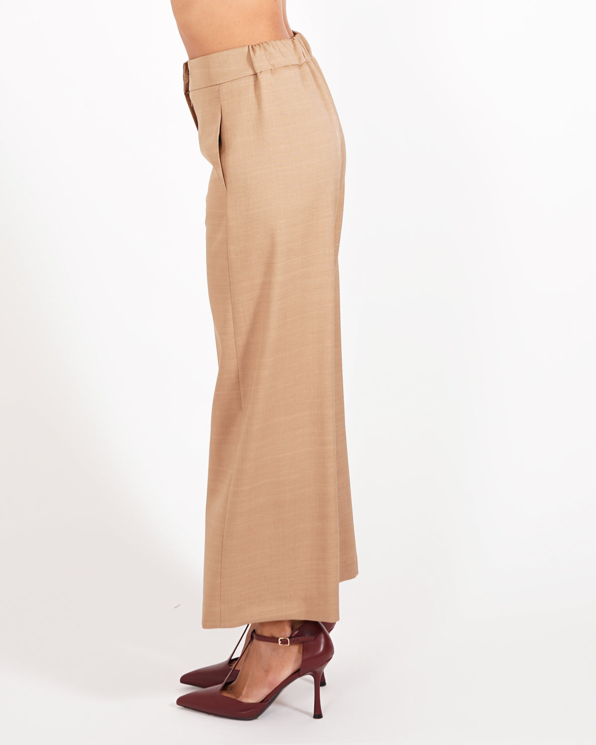 Pantaloni cropped in eco fibra - Manzano
