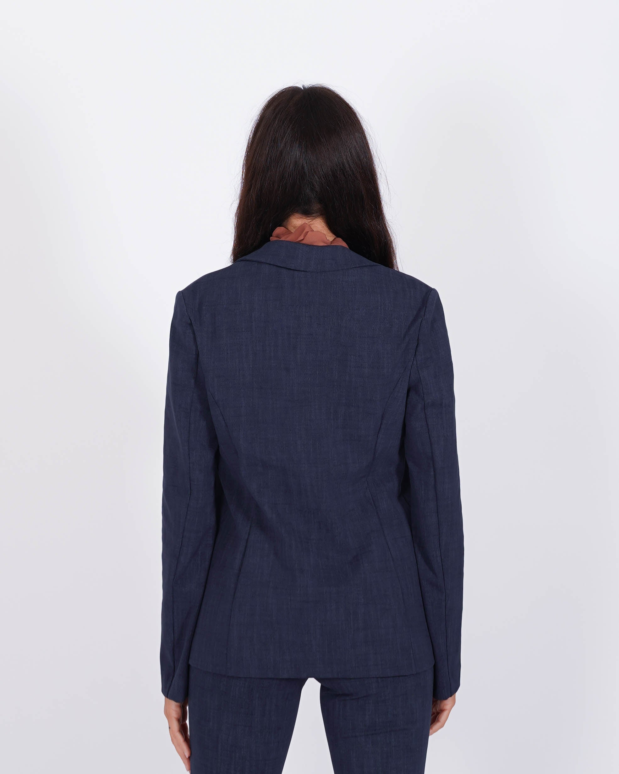 Giacca aperta slim fit in stampa denim - Willis