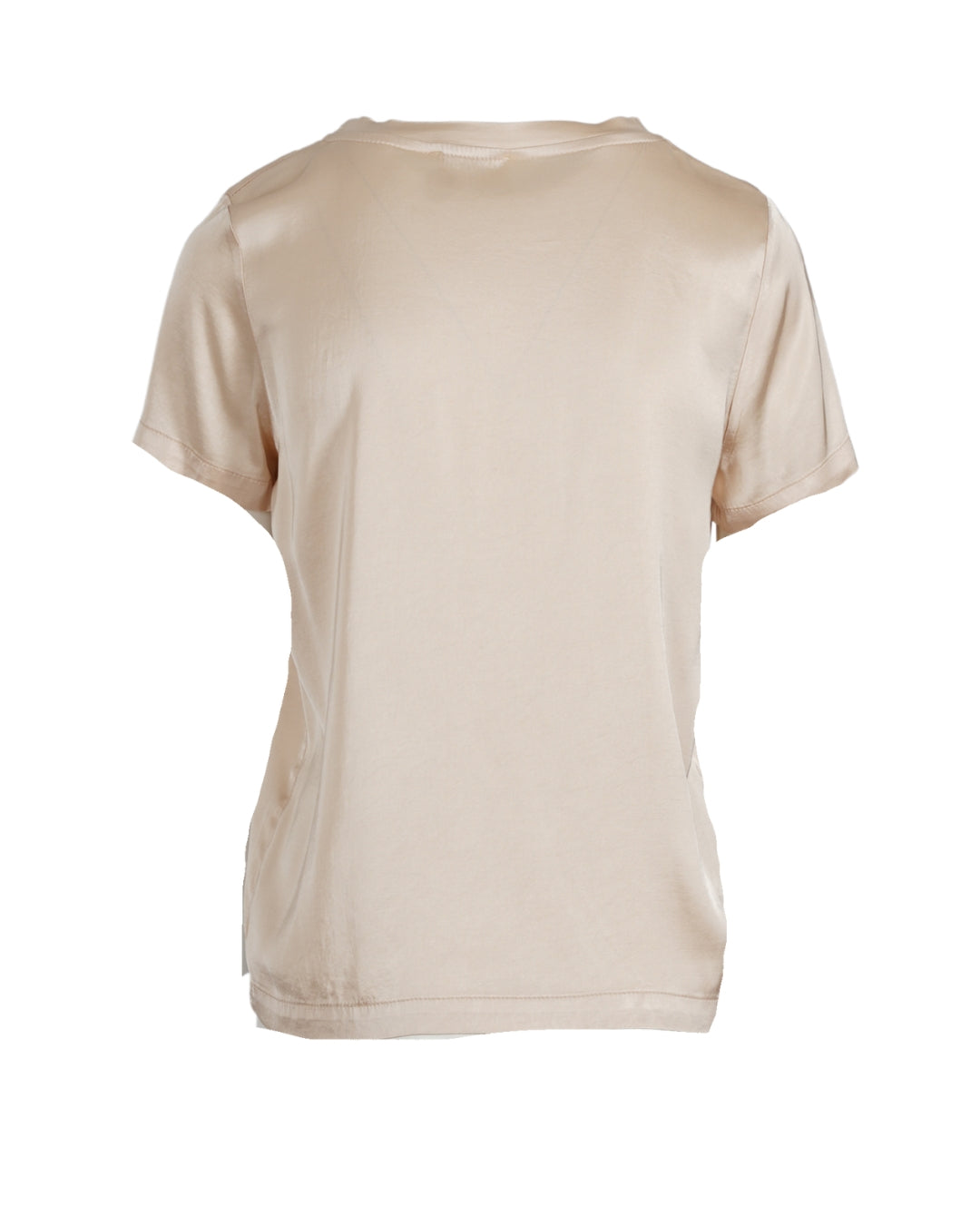 Blusa girocollo mezza manica in raso - Rewill