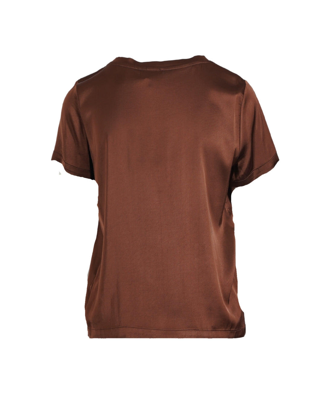 Blusa girocollo mezza manica in raso - Rewill