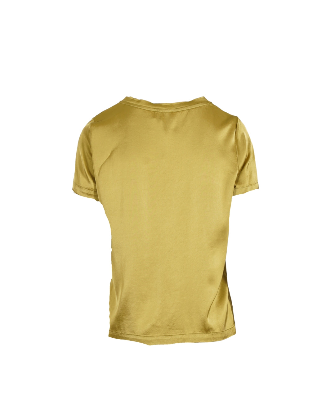 Blusa girocollo mezza manica in raso - Rewill