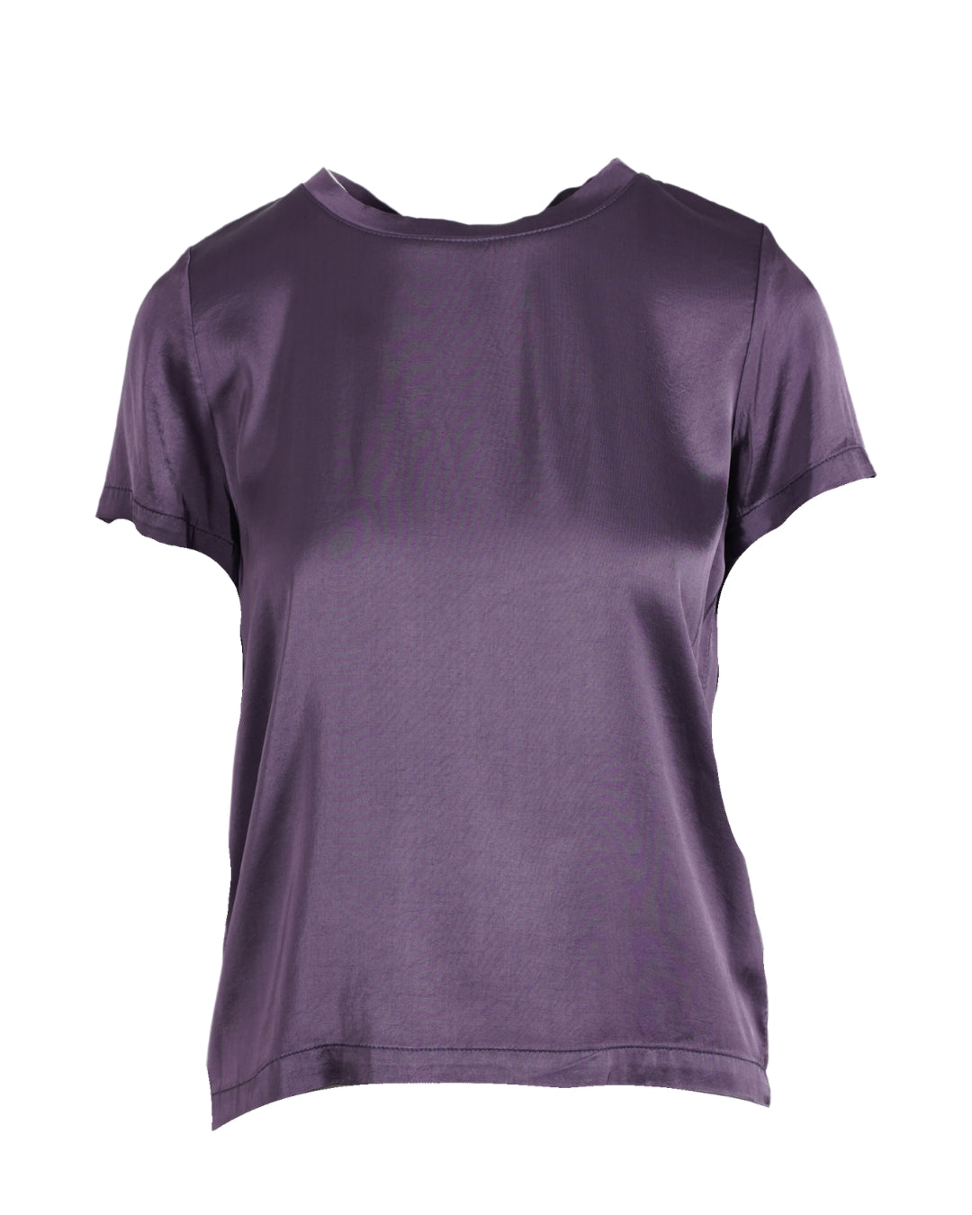 Blusa girocollo mezza manica in raso - Rewill