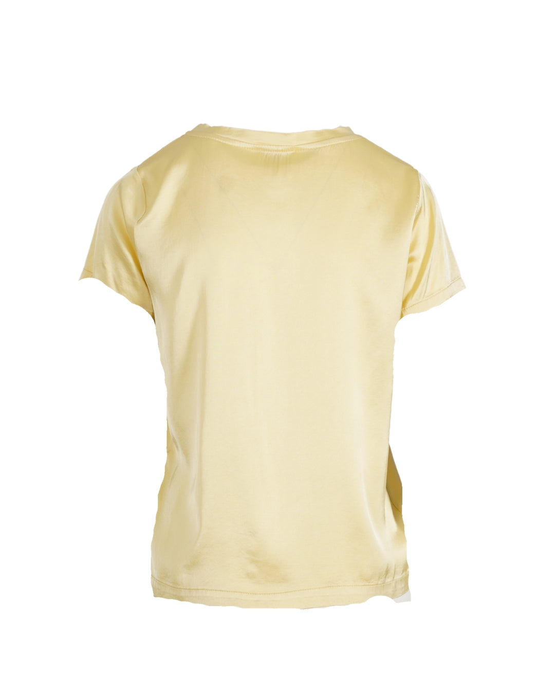 Blusa girocollo mezza manica in raso - Rewill