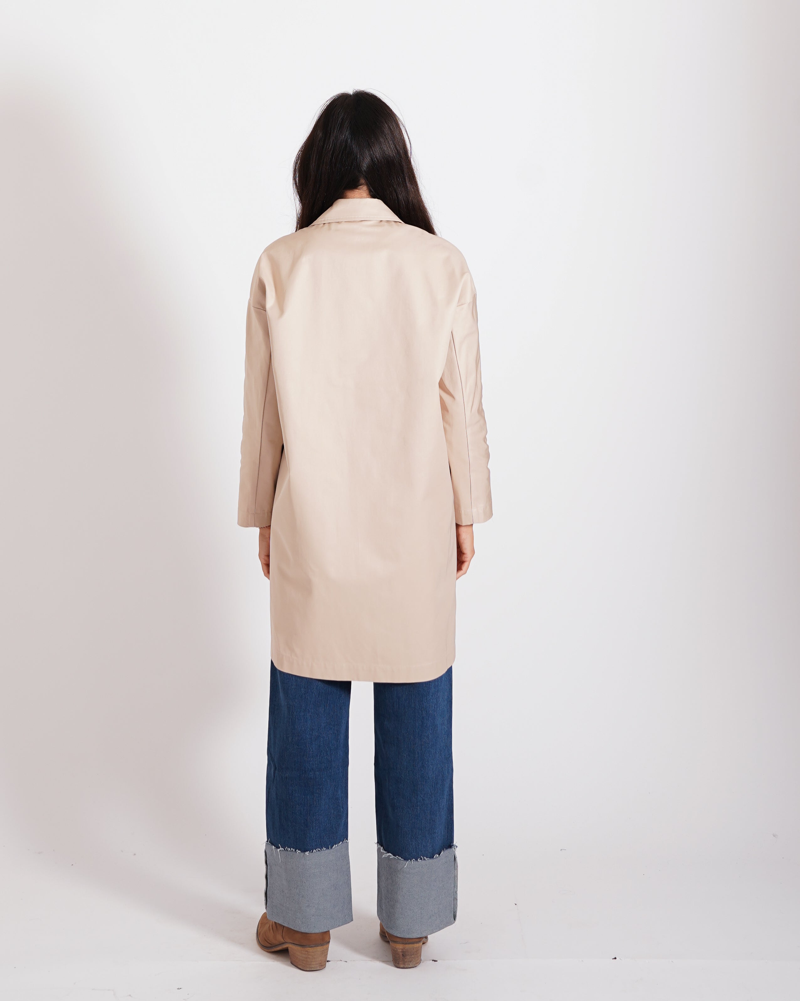 Trench doppiopetto con maniche raglan e tasche - Brocca