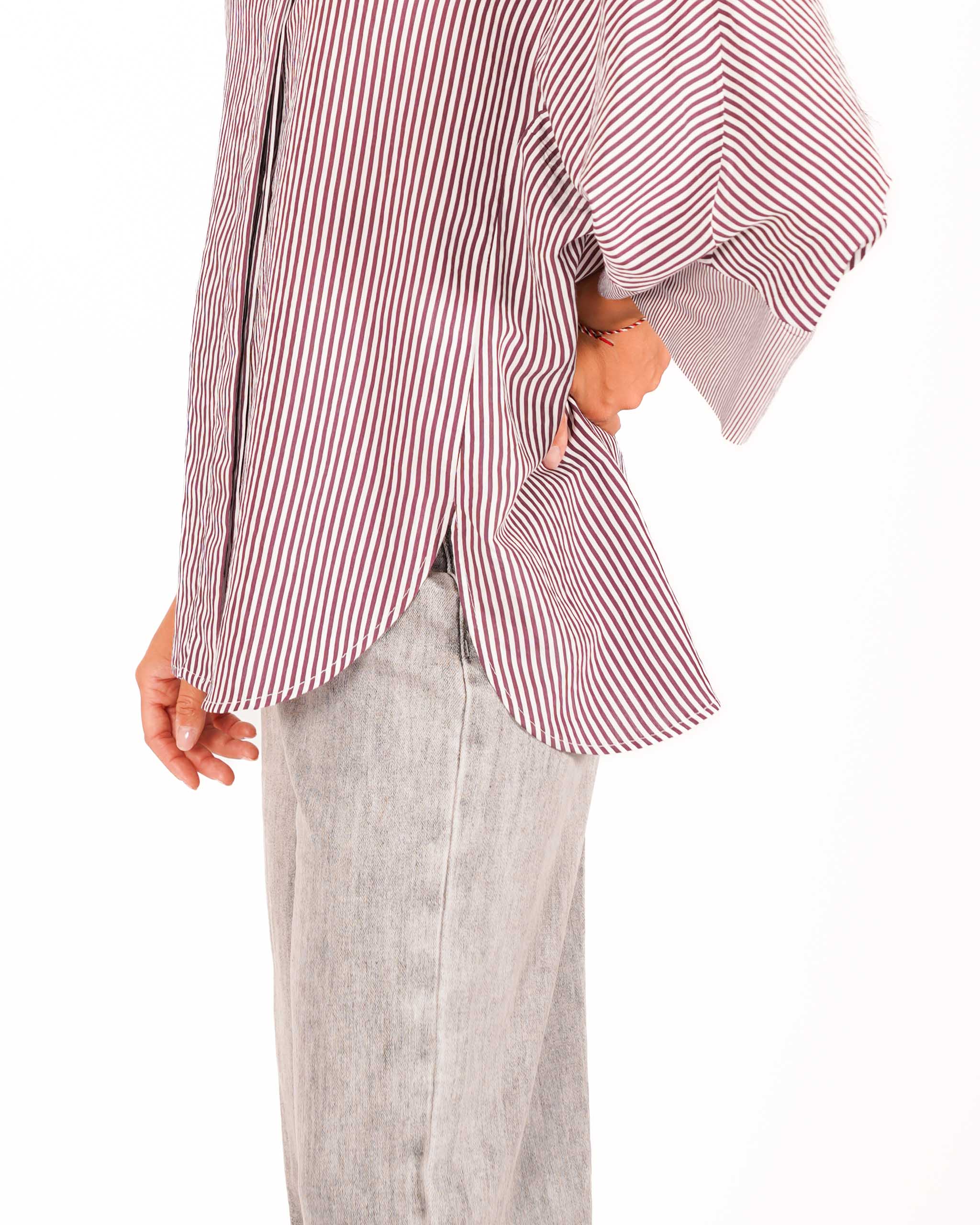 Camicia over rigata - Fausta