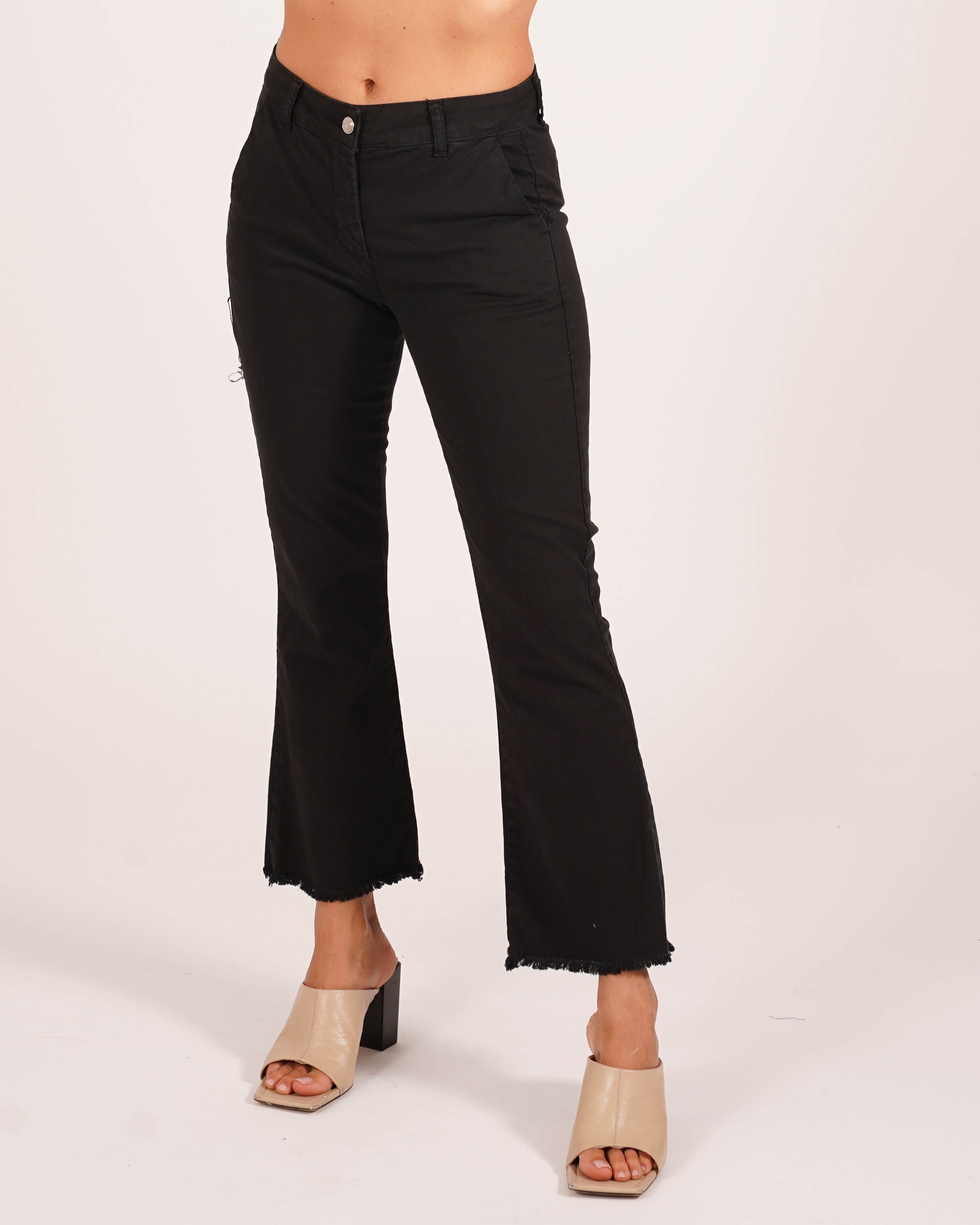 Pantalone stretch in drill color - Falchi - Hope Fashion