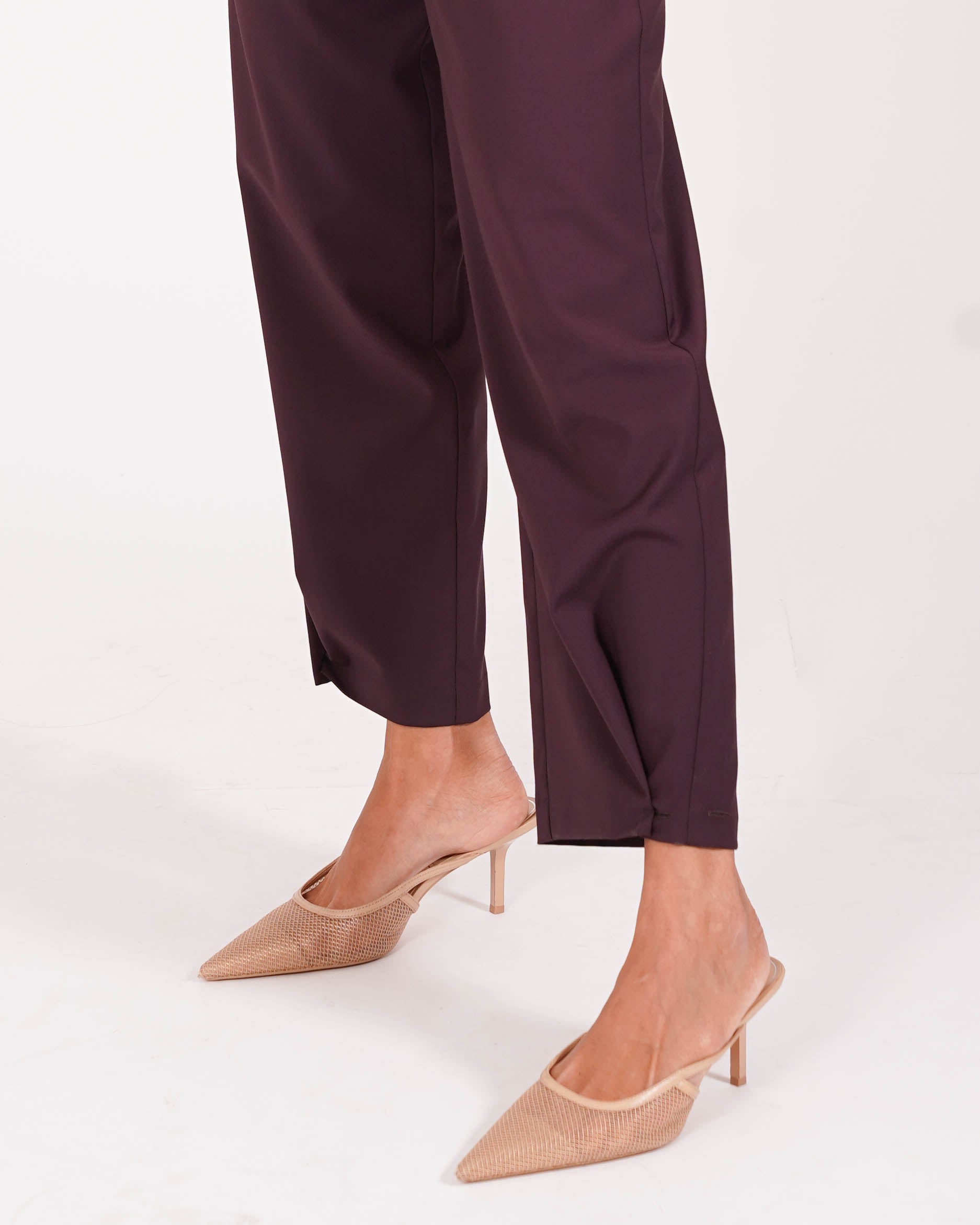 Pantaloni con tasche e bottoncini alla caviglia - Amedea
