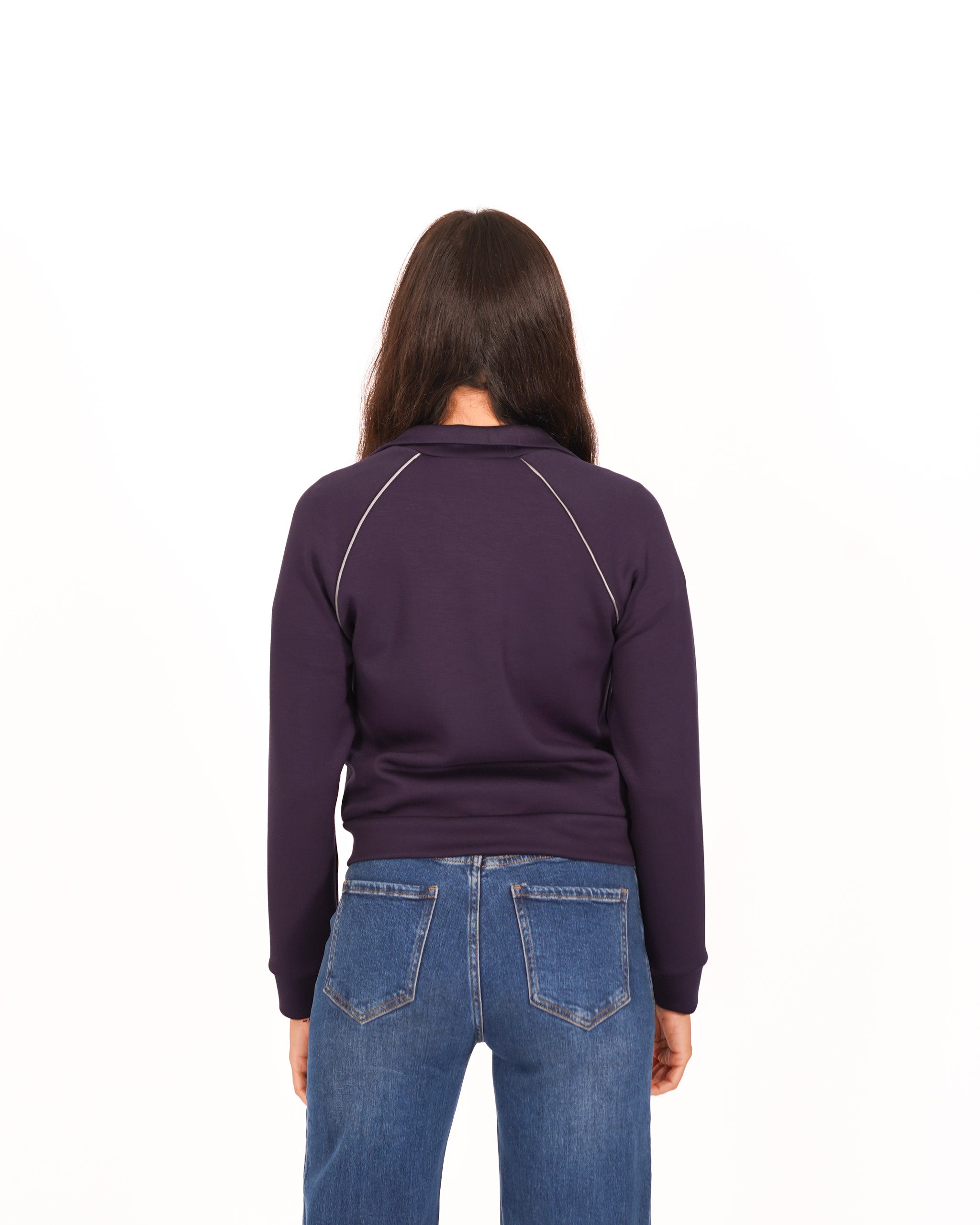 Felpa slim fit con profili in contrasto - Orsola
