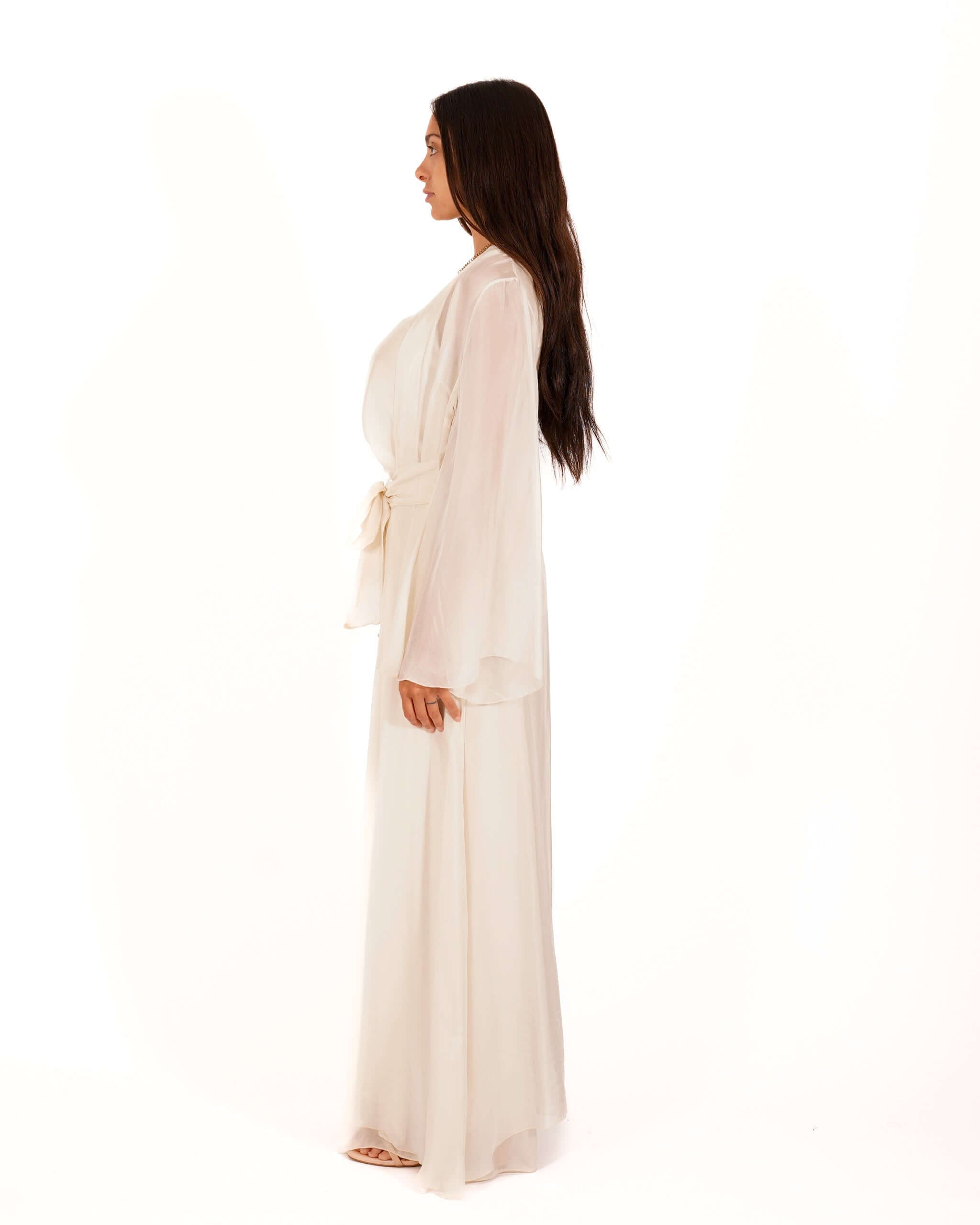 Kimono lungo in misto seta - Miranda