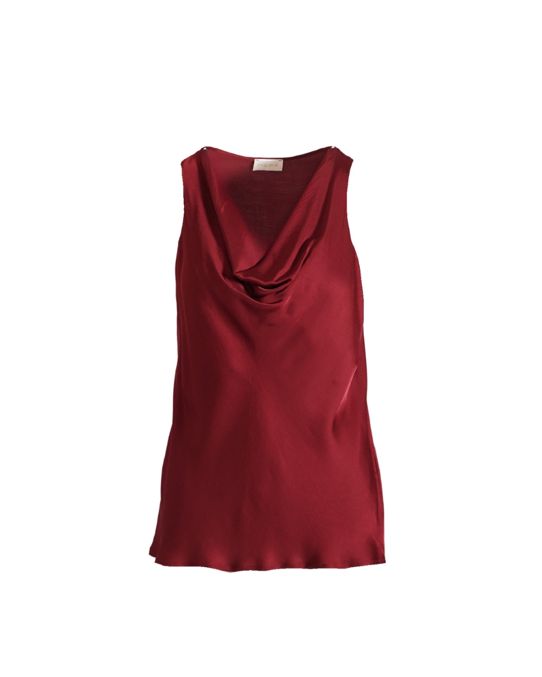 Blusa smanicata con scollo drappeggiato in mano viscosa - Kuala