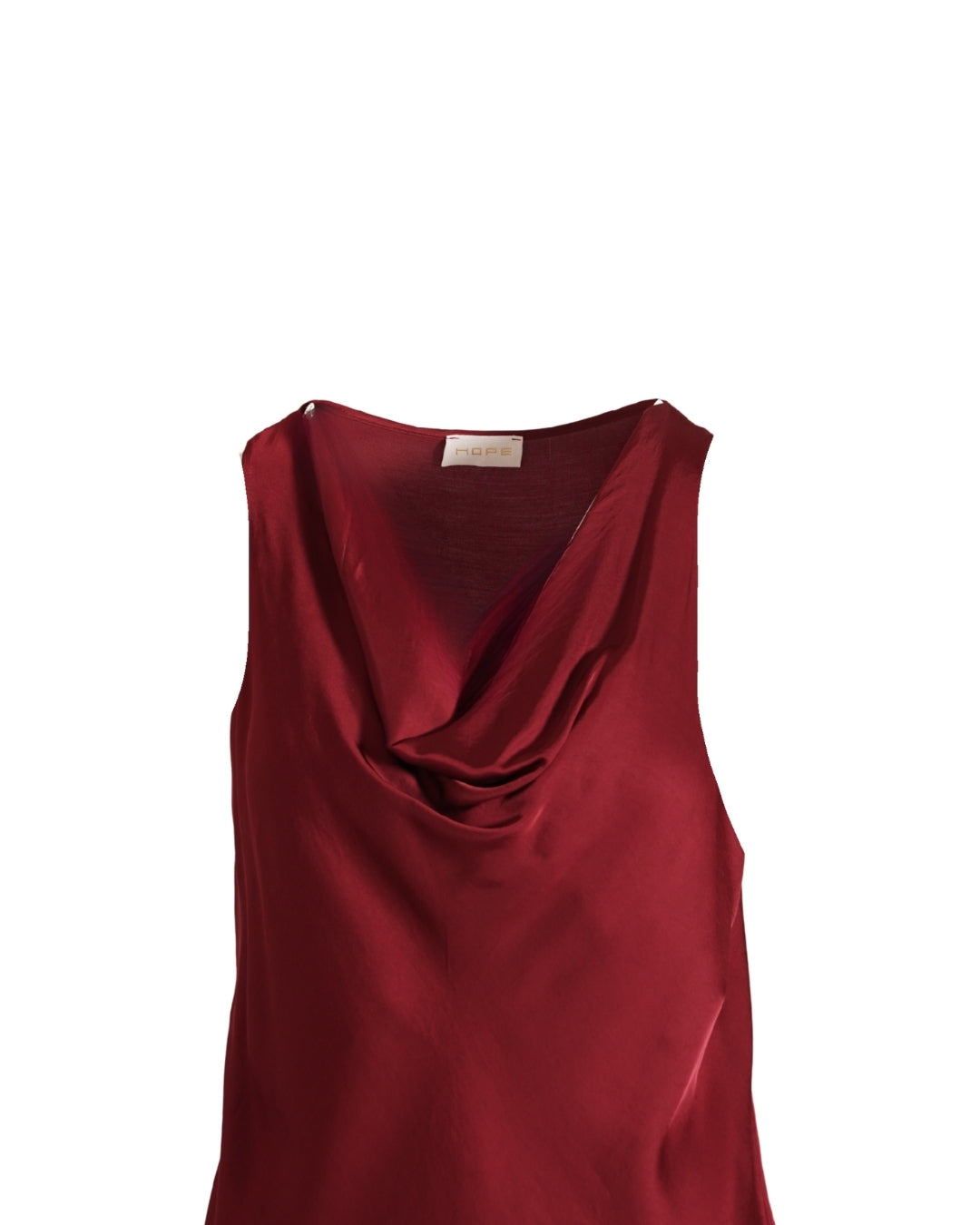 Blusa smanicata con scollo drappeggiato in mano viscosa - Kuala