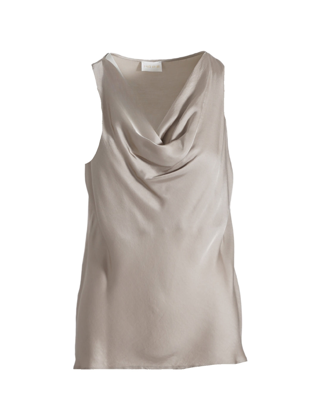 Blusa smanicata con scollo drappeggiato in mano viscosa - Kuala