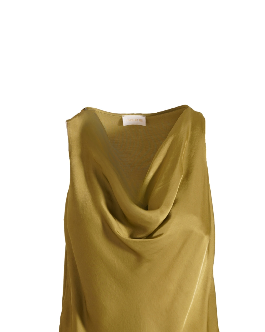 Blusa smanicata con scollo drappeggiato in mano viscosa - Kuala
