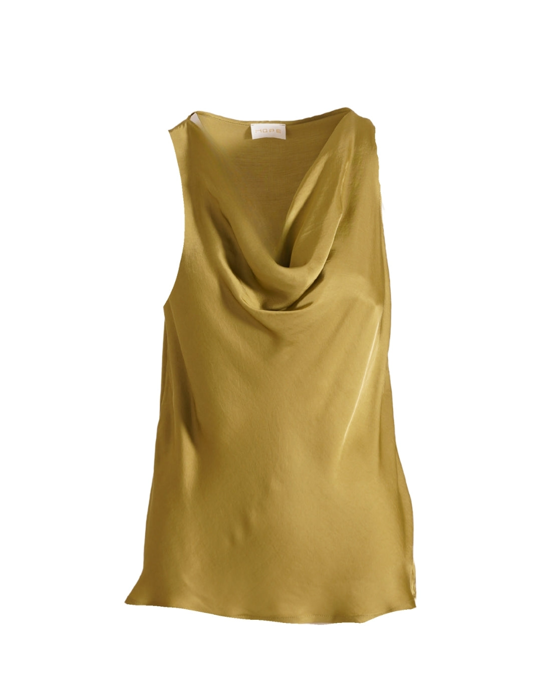 Blusa smanicata con scollo drappeggiato in mano viscosa - Kuala