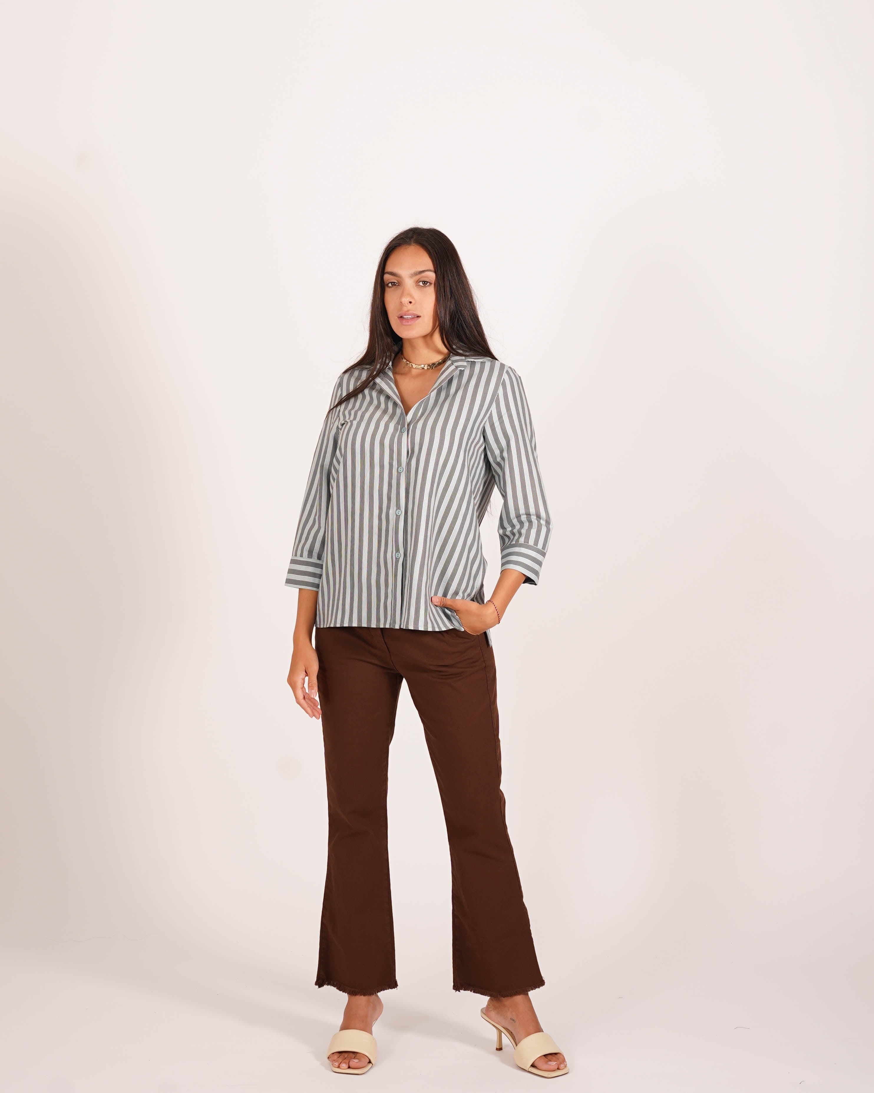 Camicia slim fit in cotone - Vorbek
