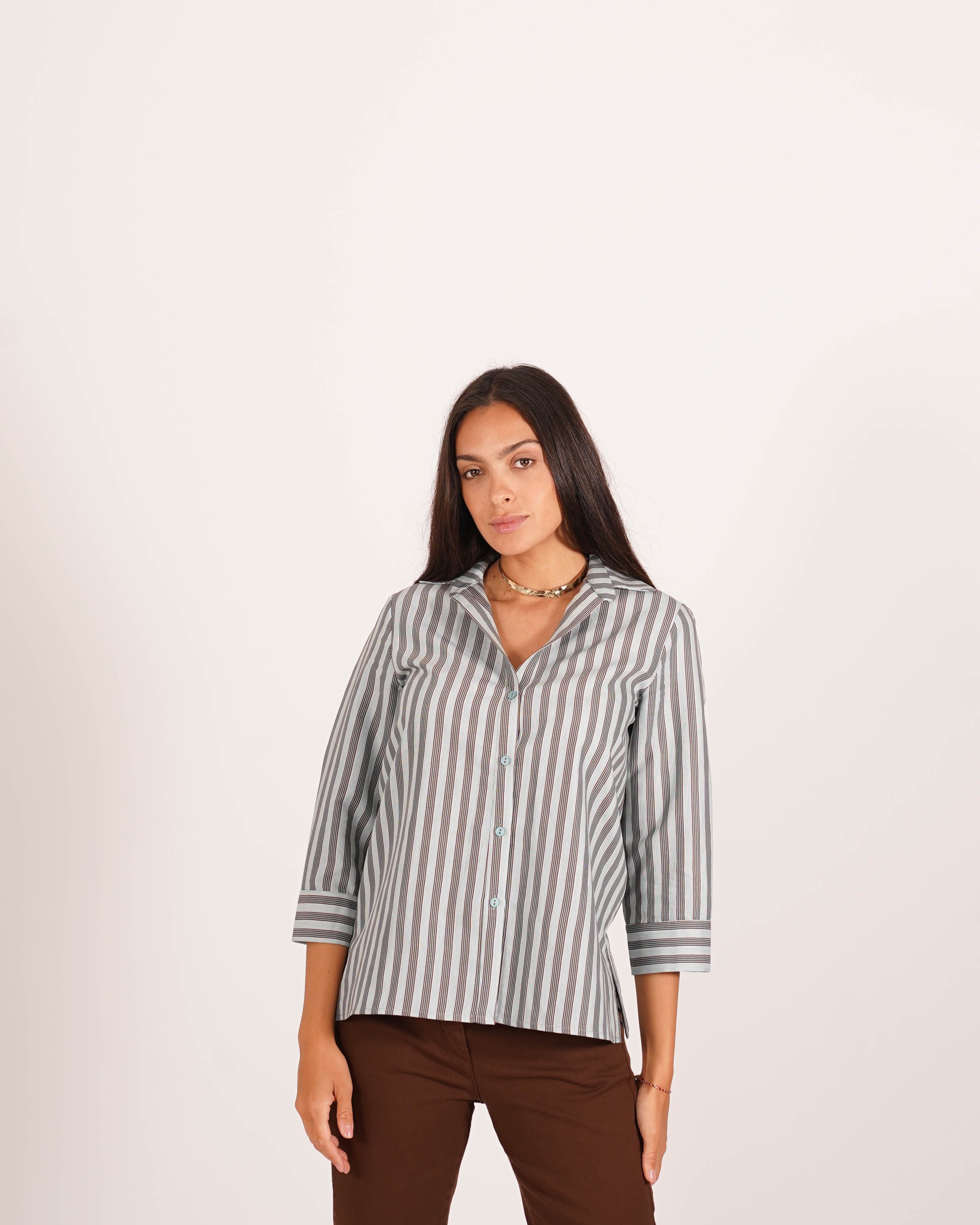 Camicia slim fit in cotone - Vorbek