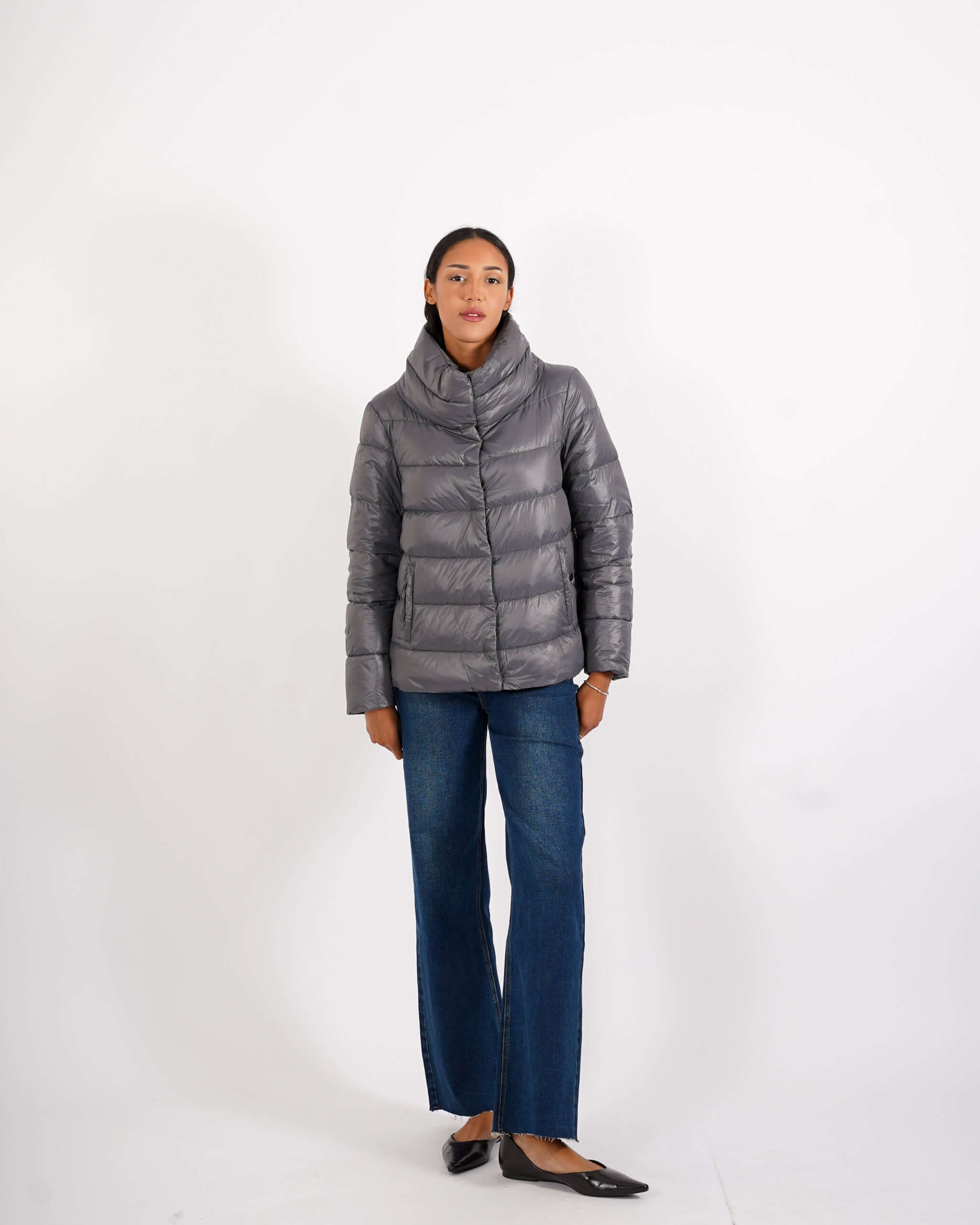 Piumino corto con collo alto - Asmara - Hope Fashion