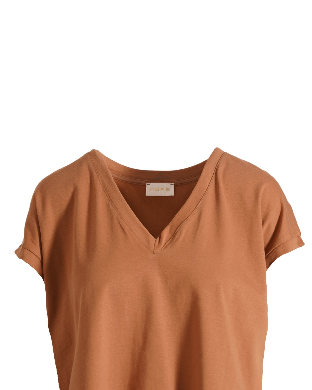 Shirt scollo a v con vestibilità regular in cotone - Costanza