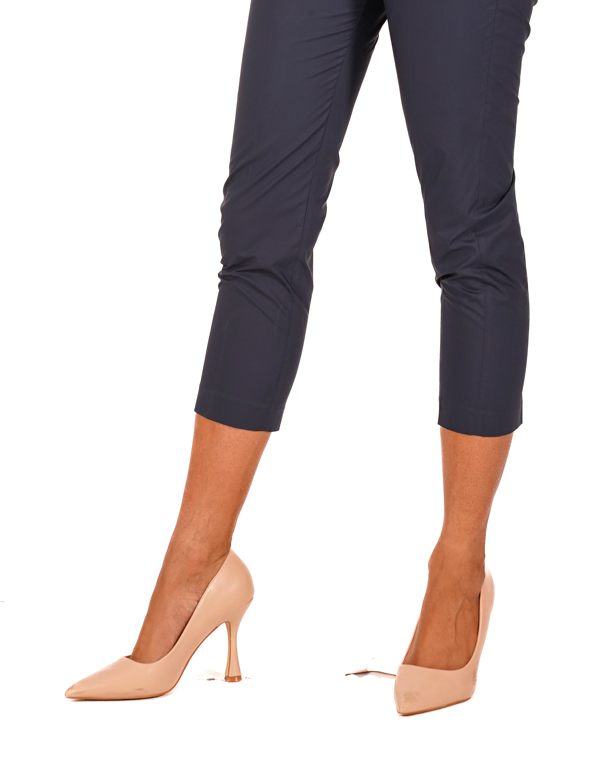 Pantaloni slim fit in tessuto di cotone con tasche ed elastico sul retro - Judas