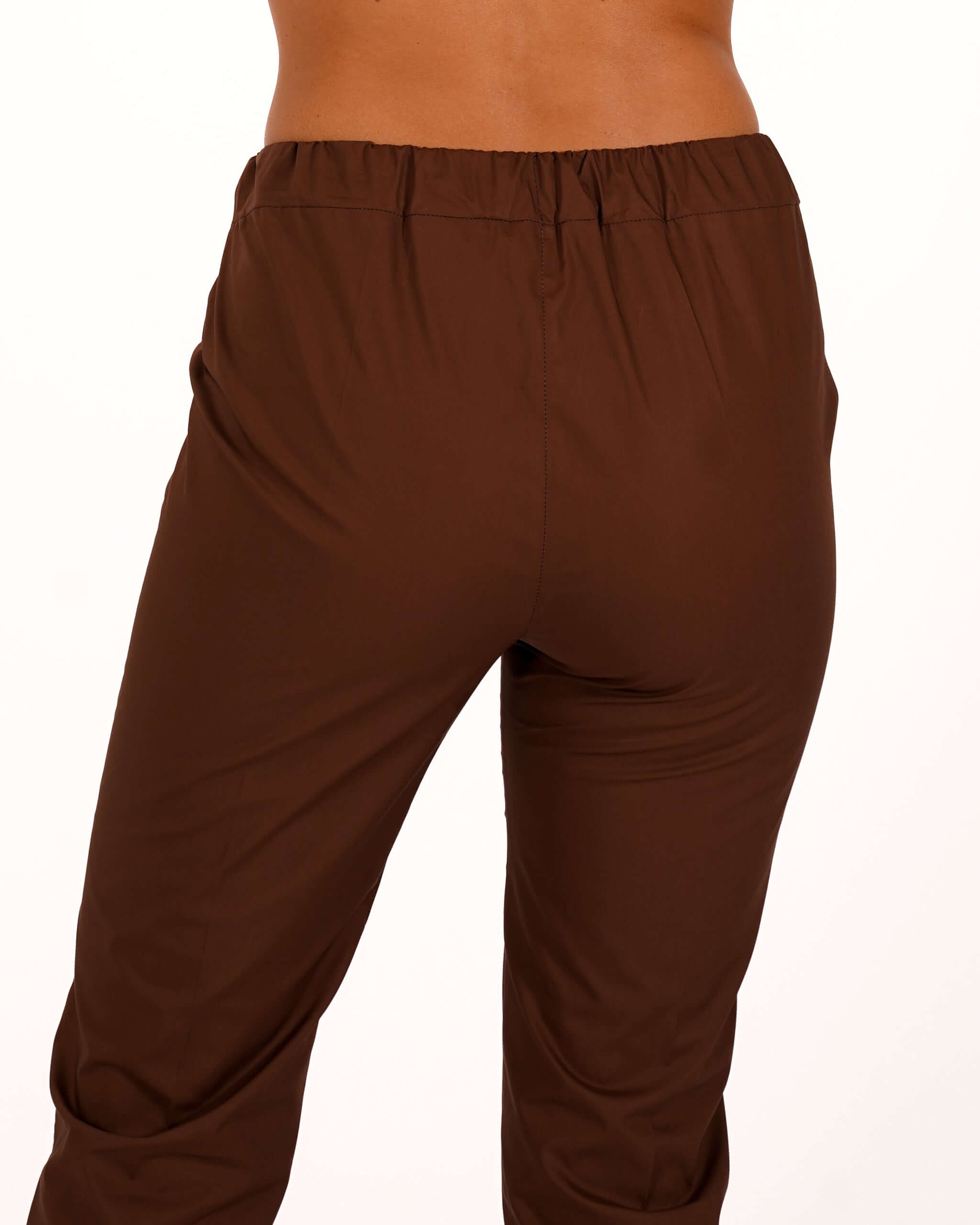 Pantaloni slim fit in tessuto di cotone con tasche ed elastico sul retro - Judas
