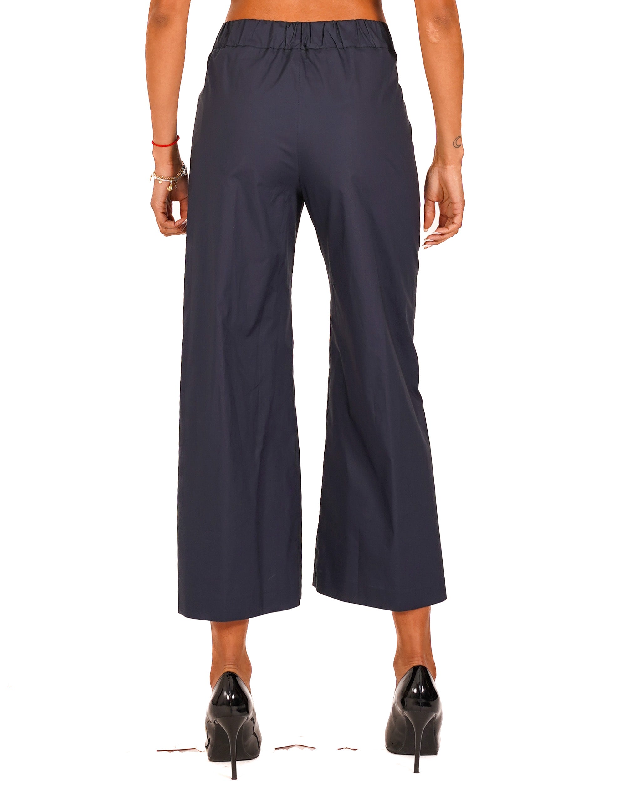 Pantaloni cropped in cotone regular fit - Manzano