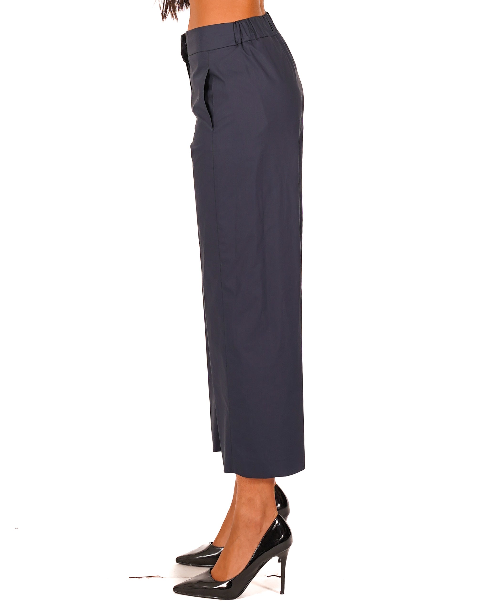 Pantaloni cropped in cotone regular fit - Manzano