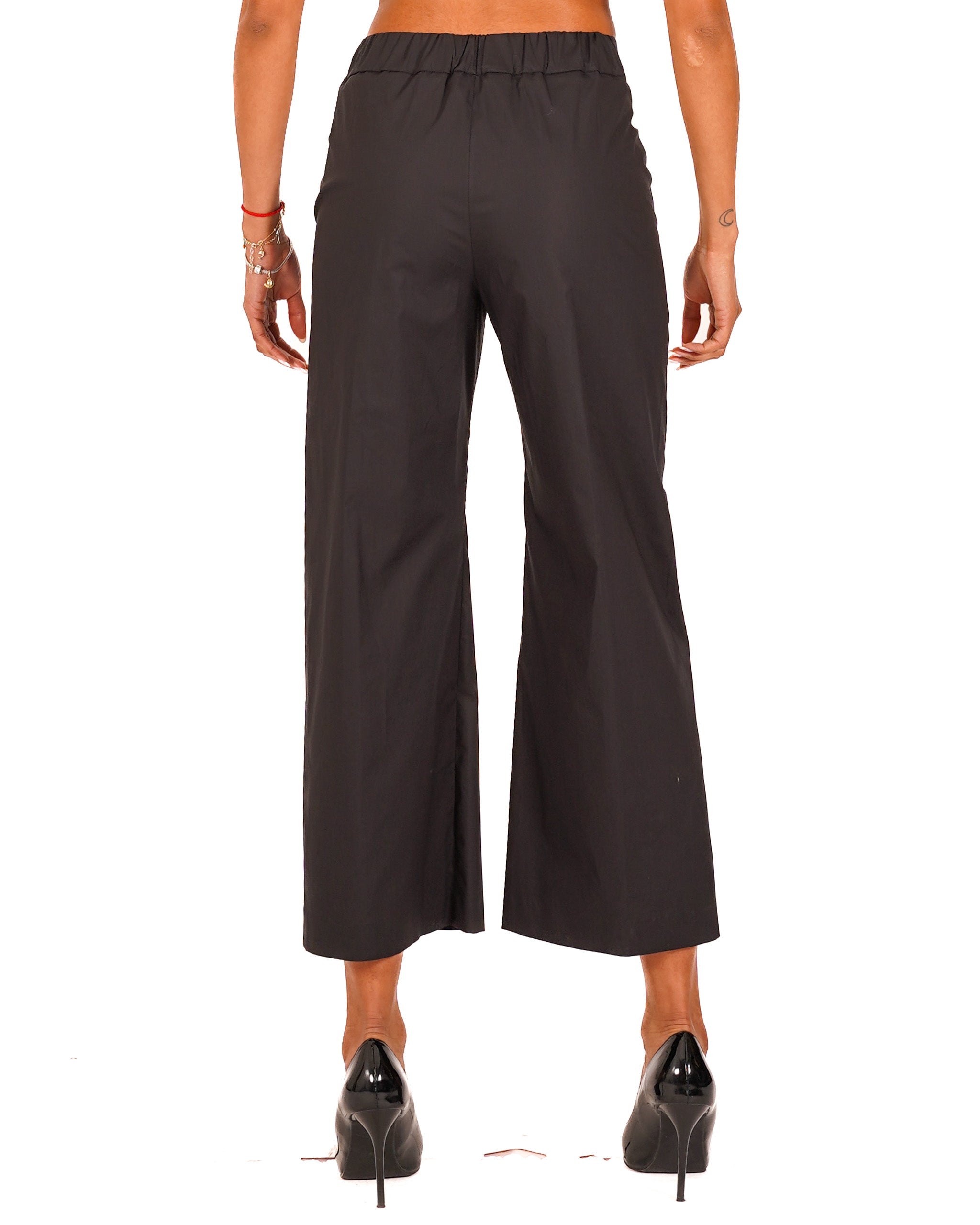 Pantaloni cropped in cotone regular fit - Manzano