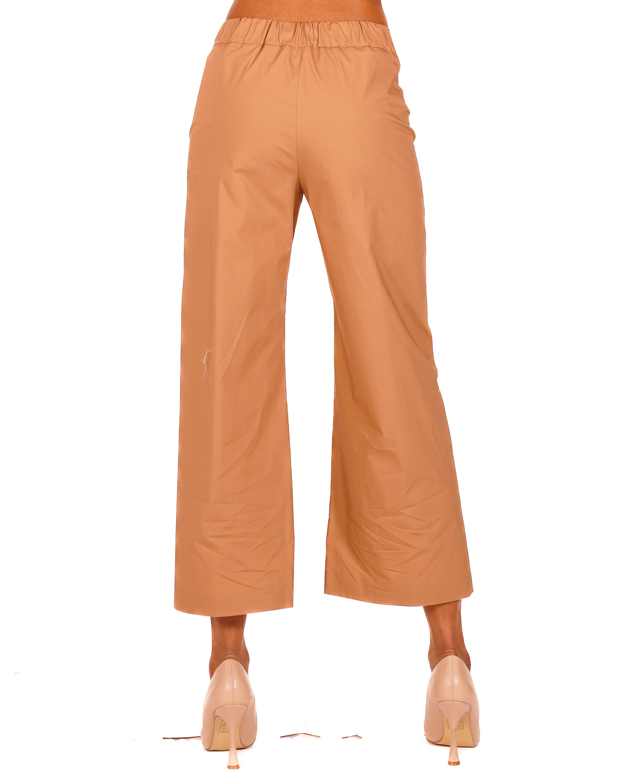 Pantaloni cropped in cotone regular fit - Manzano