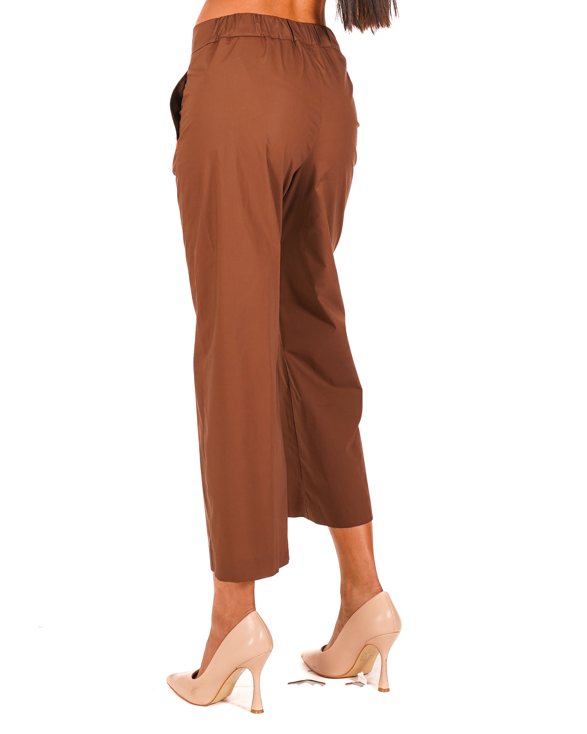Pantaloni cropped in cotone regular fit - Manzano