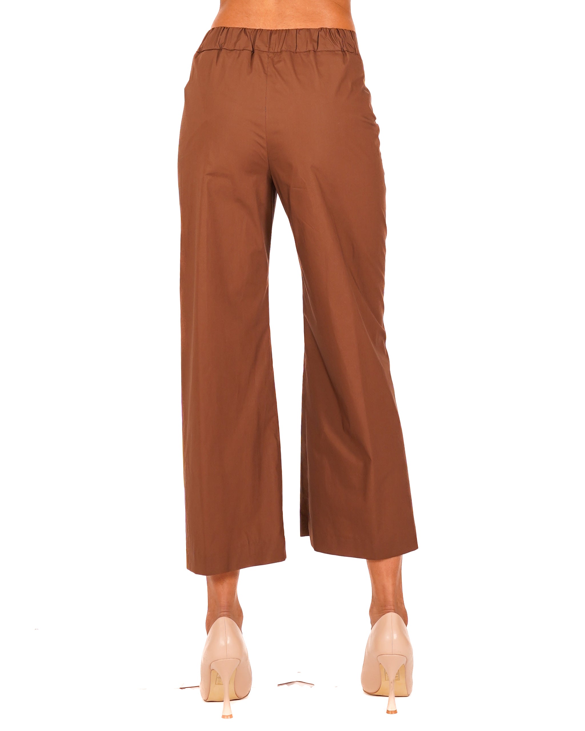Pantaloni cropped in cotone regular fit - Manzano