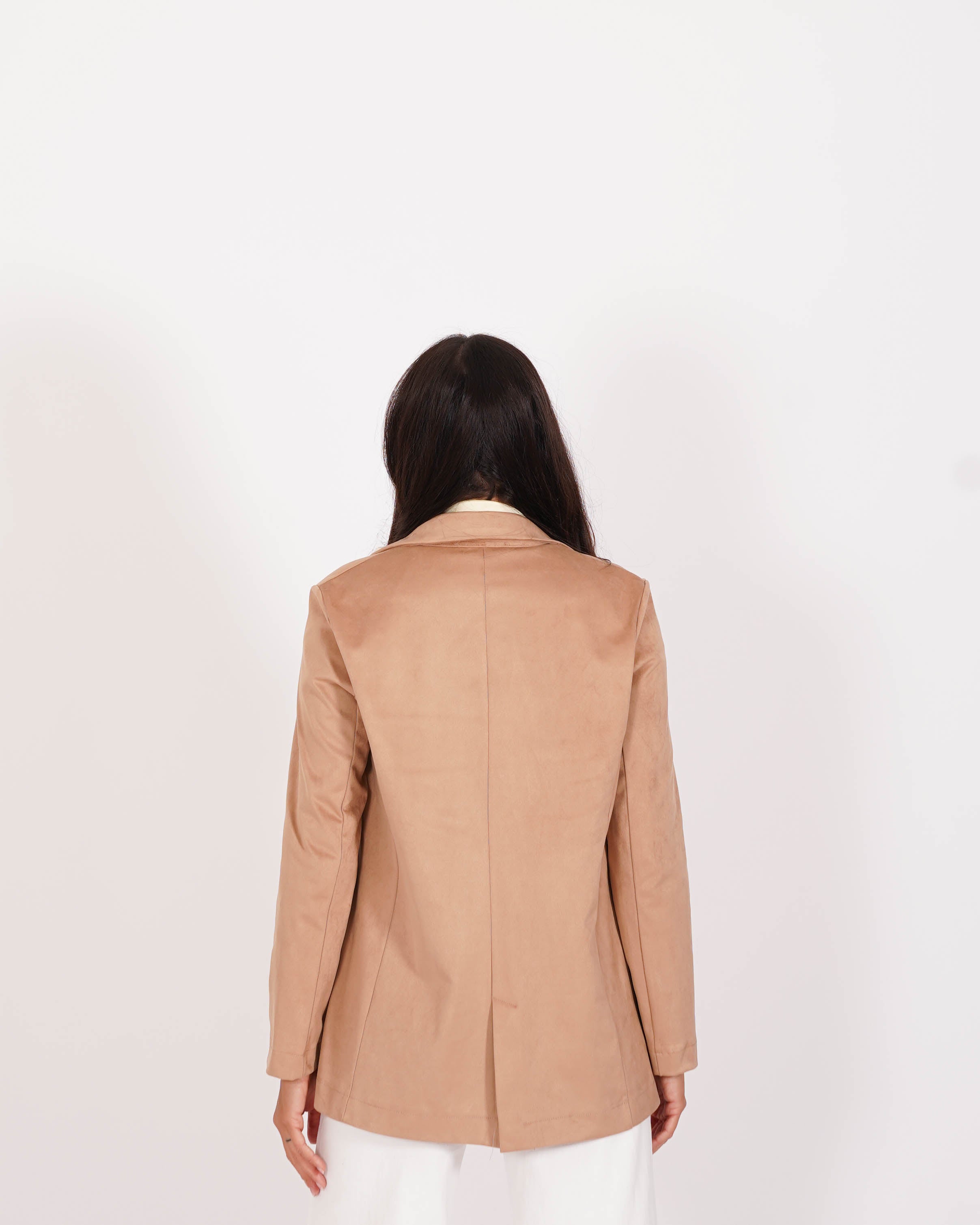 Blazer monopetto in tessuti eco camoscio - Blinken