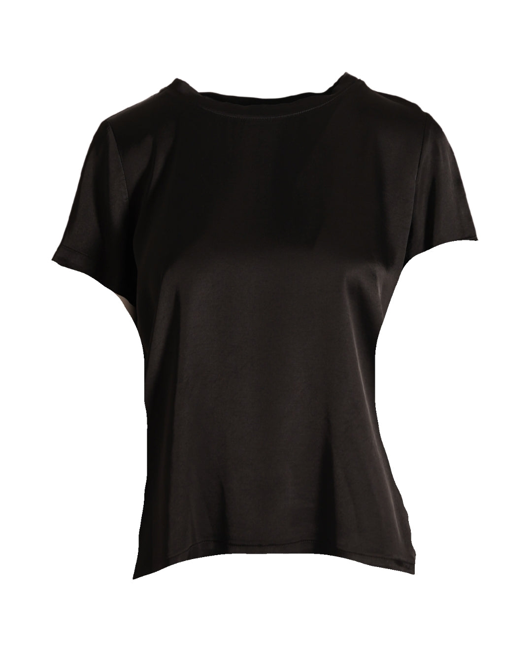 Blusa girocollo mezza manica in raso - Rewill