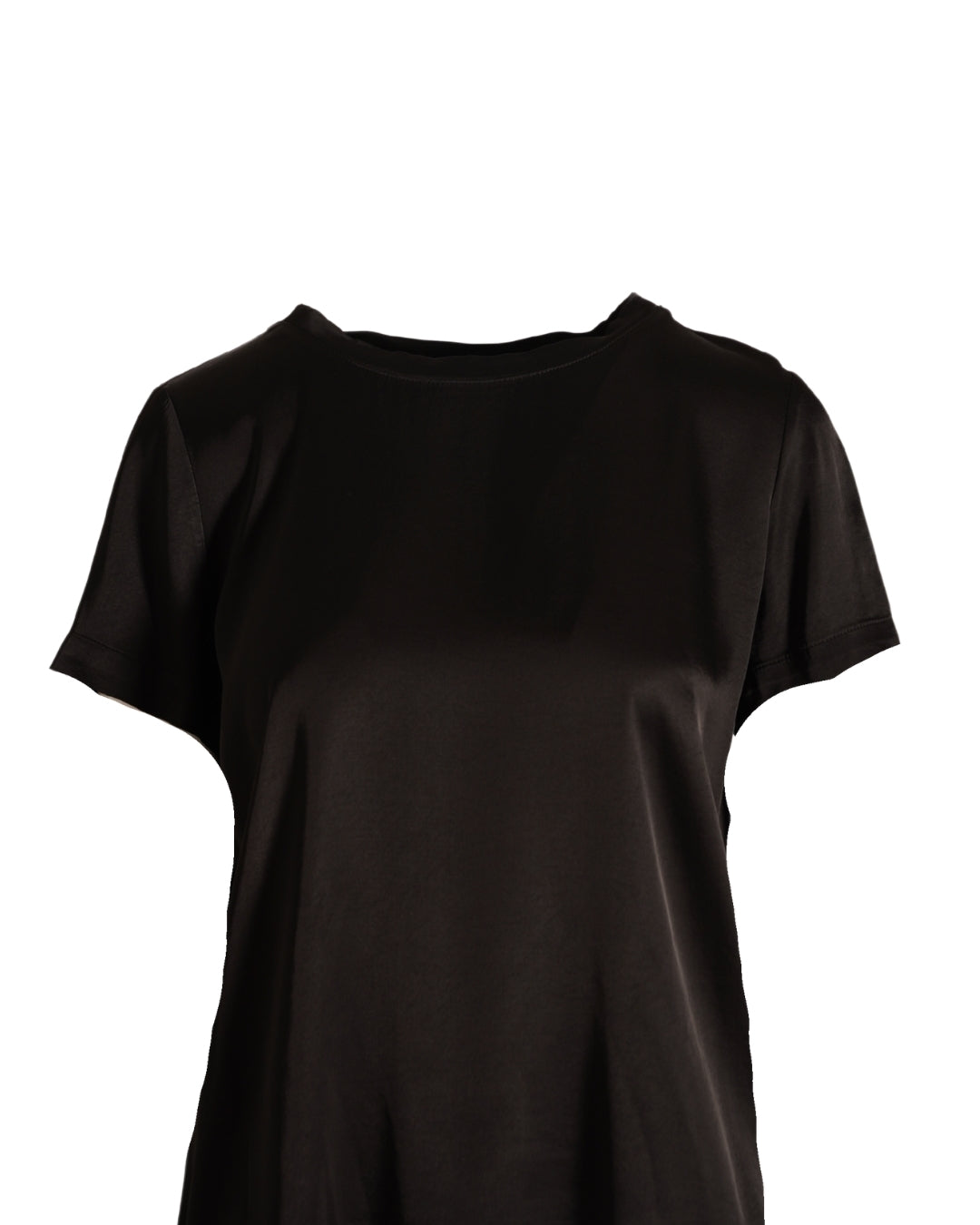 Blusa girocollo mezza manica in raso - Rewill