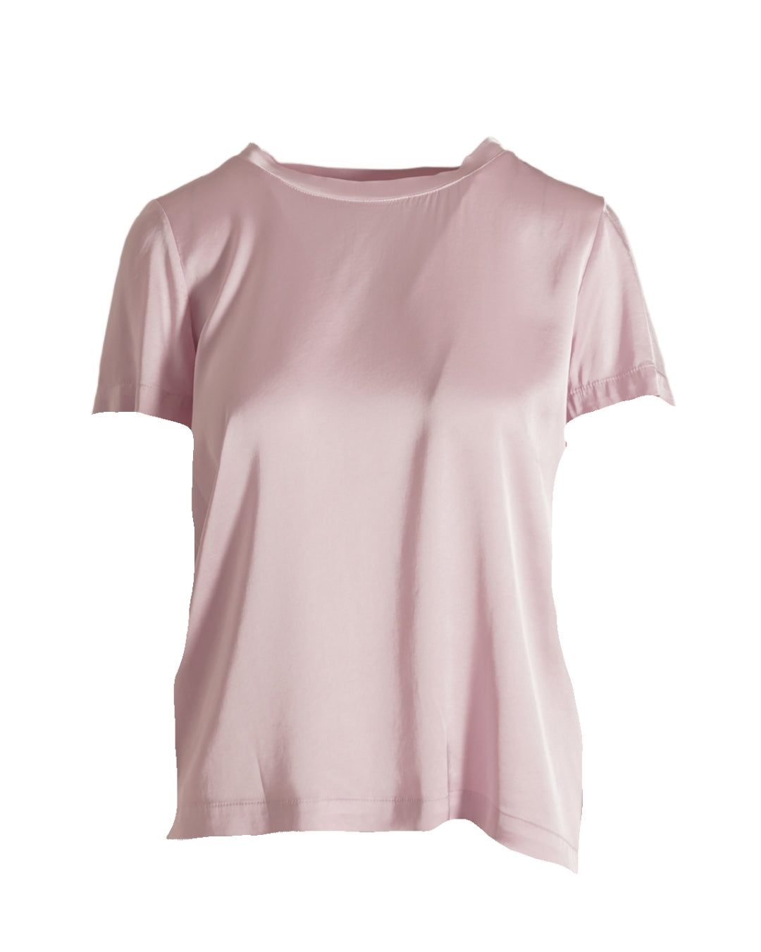 Blusa girocollo mezza manica in raso - Rewill