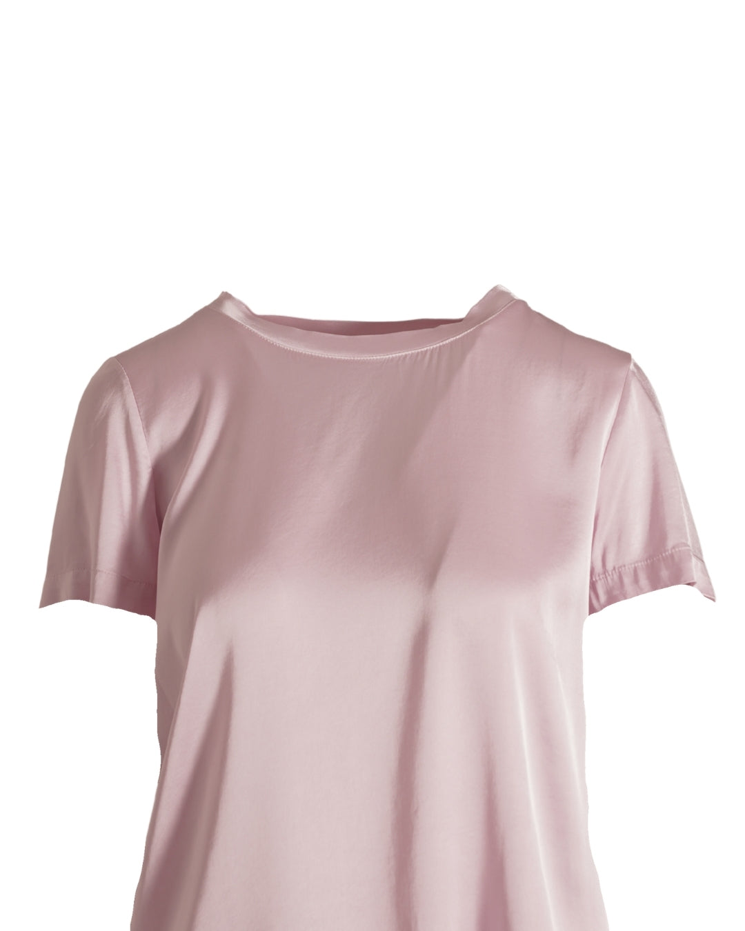 Blusa girocollo mezza manica in raso - Rewill