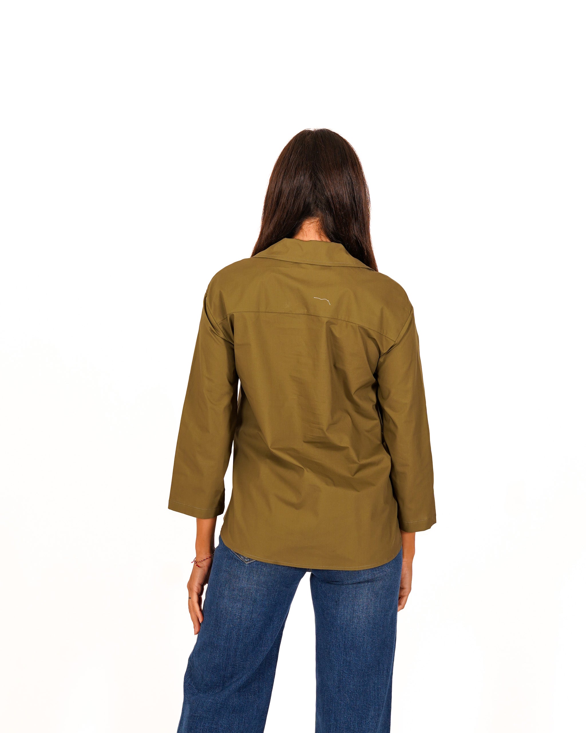 Blusa in cotone manica 3/4 - Soave