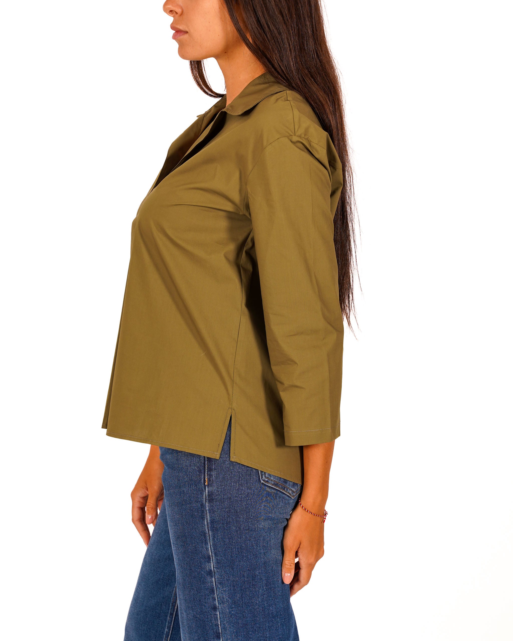 Blusa in cotone manica 3/4 - Soave
