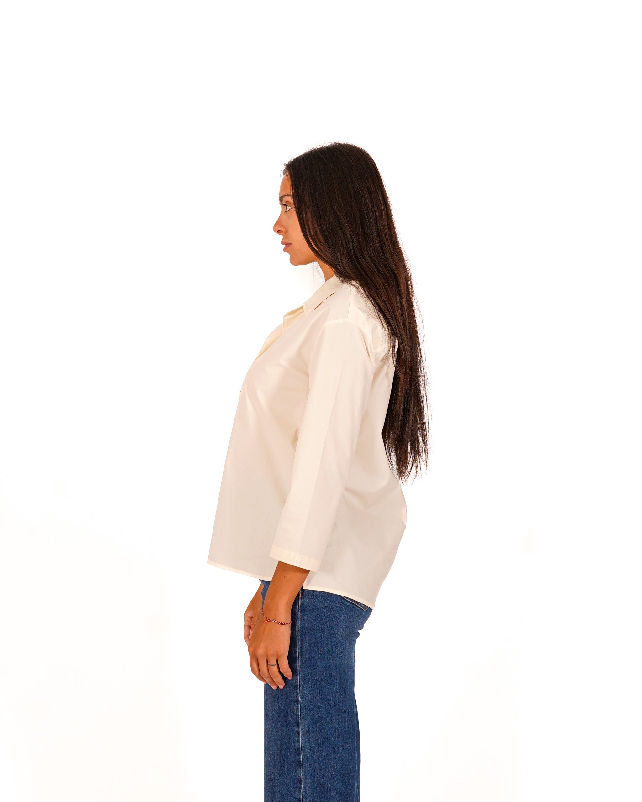 Blusa in cotone manica 3/4 - Soave