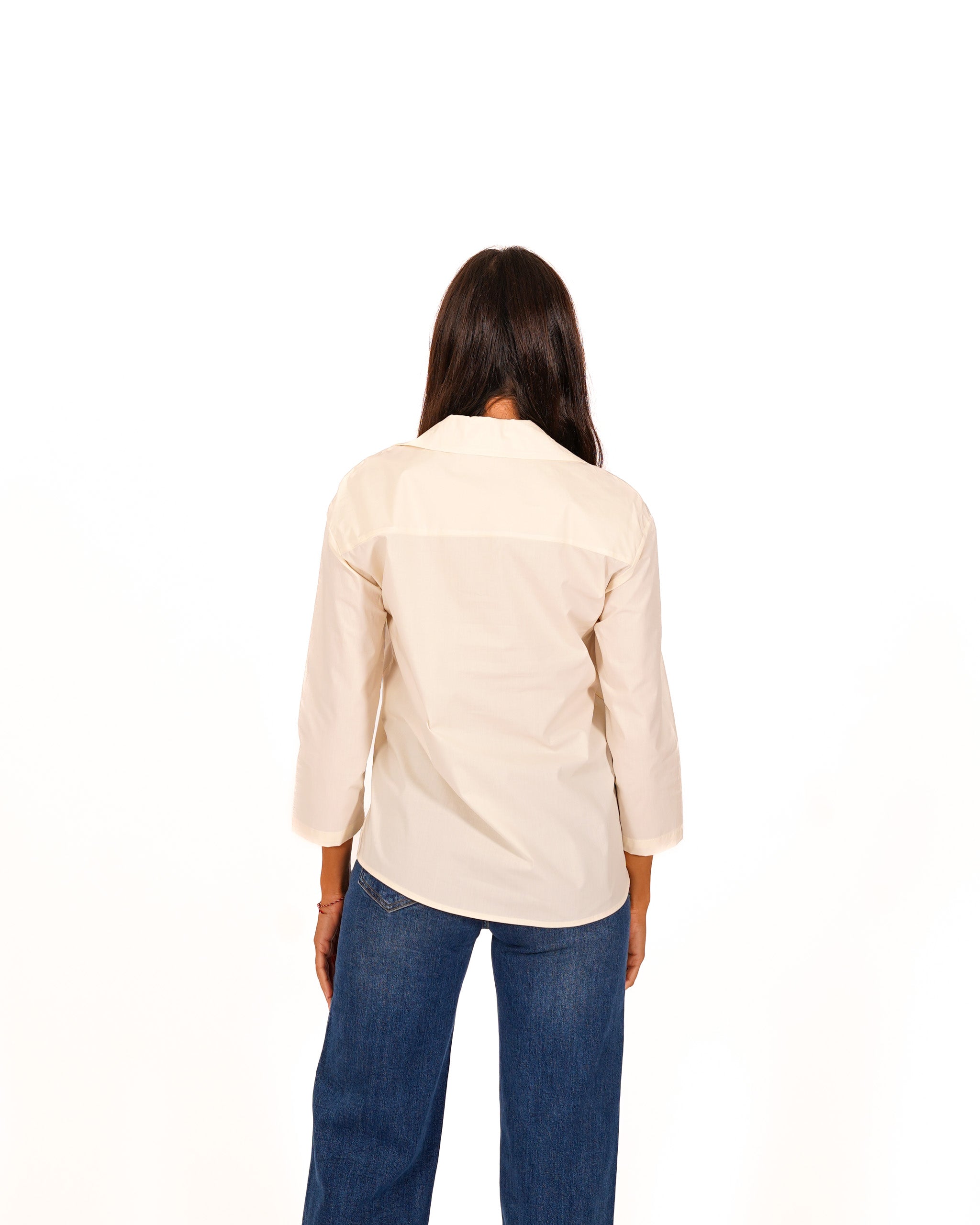 Blusa in cotone manica 3/4 - Soave